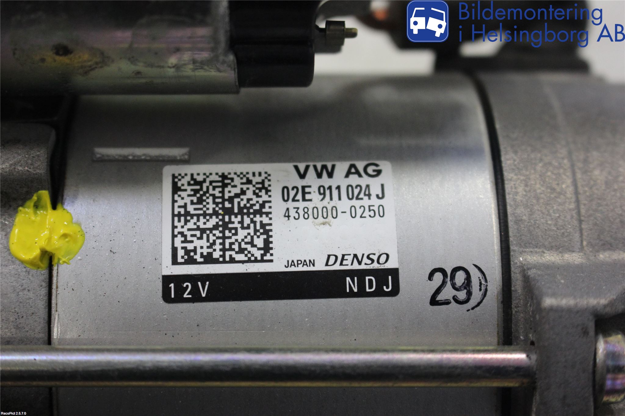 Volkswagen VW GOLF / E-GOLF VII 13-20 Startmotor Diesel