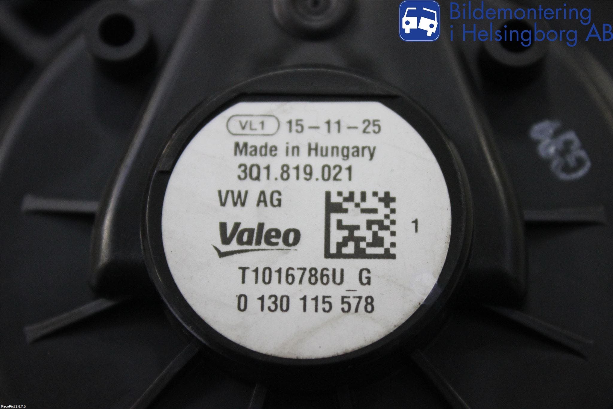 Volkswagen VW PASSAT 15-19 Värmefläkt