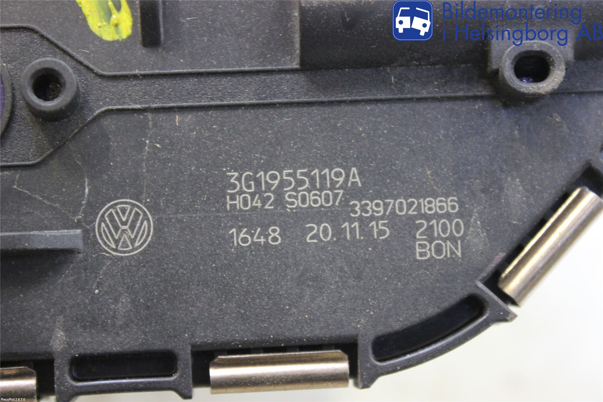 Volkswagen VW PASSAT 15-19 Torkarmotor Vindruta