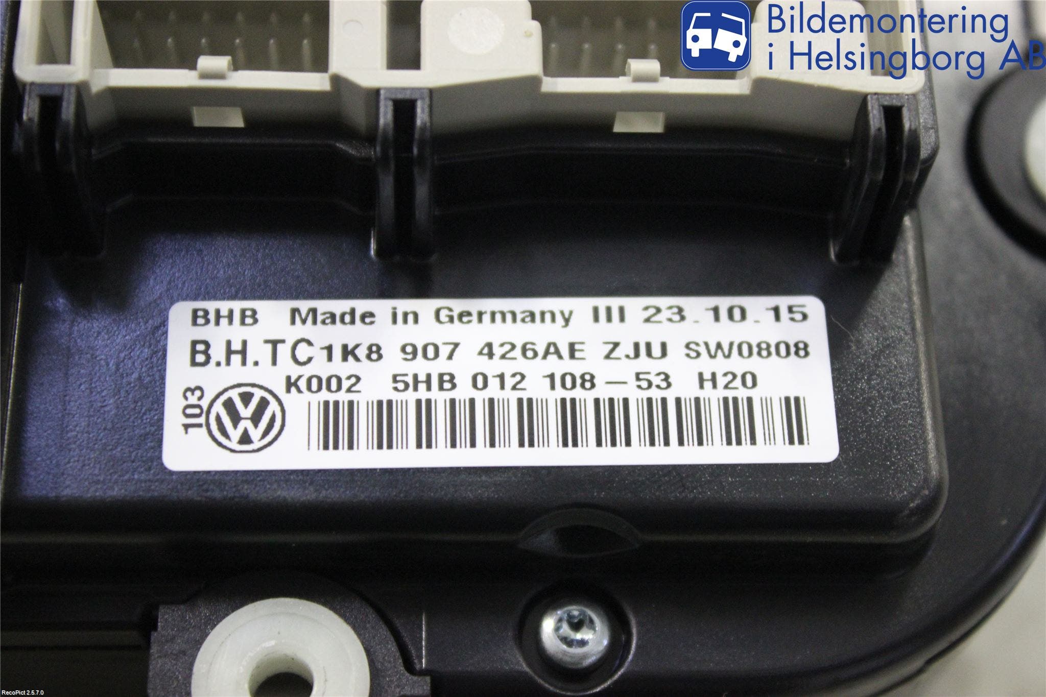 Volkswagen VW CADDY 11-15 Ac Styrenhet Ac Manöveren