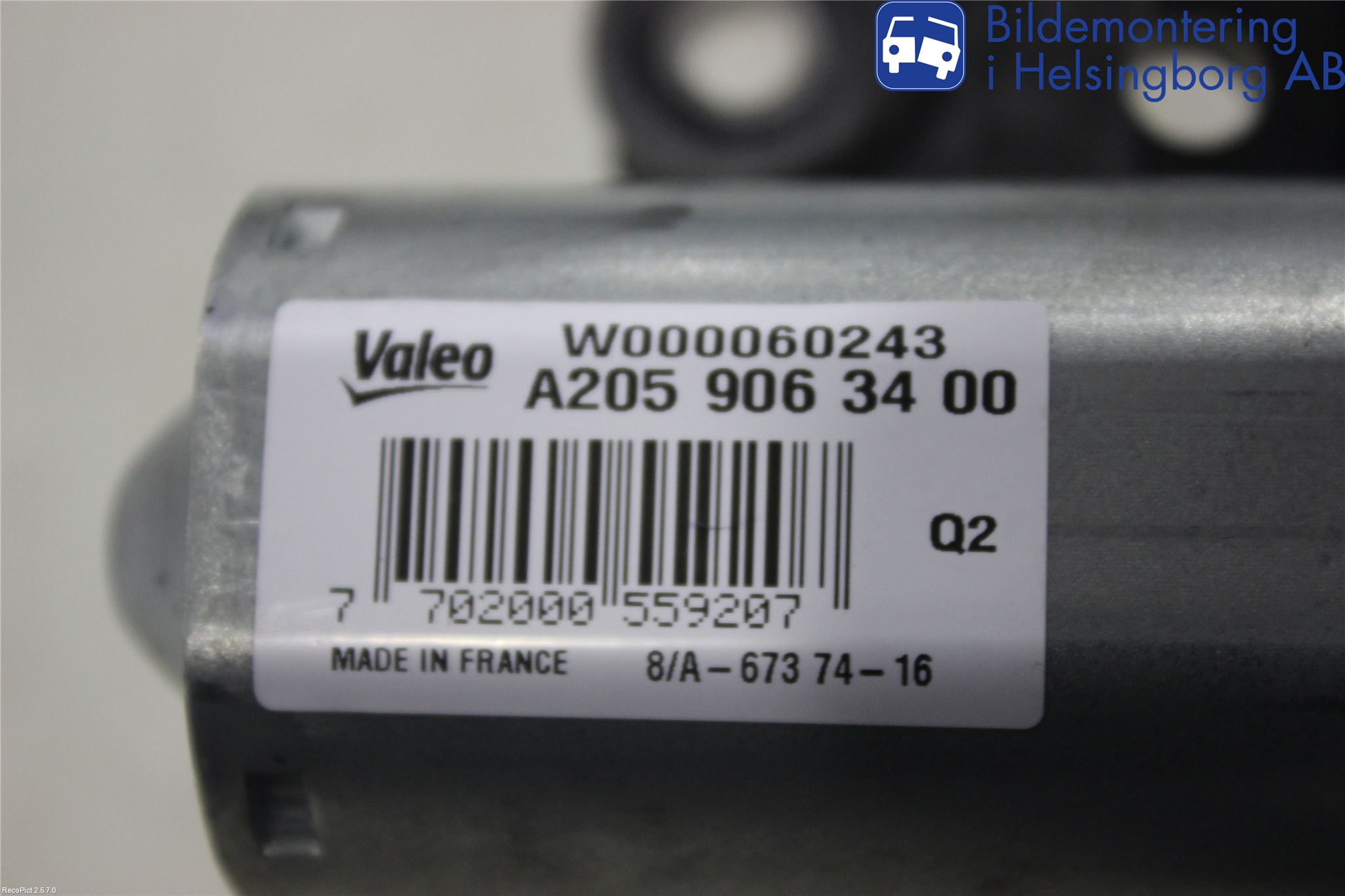 Mercedes-Benz MB C-KLASS (W205) 14-21 Torkarmotor Baklucka