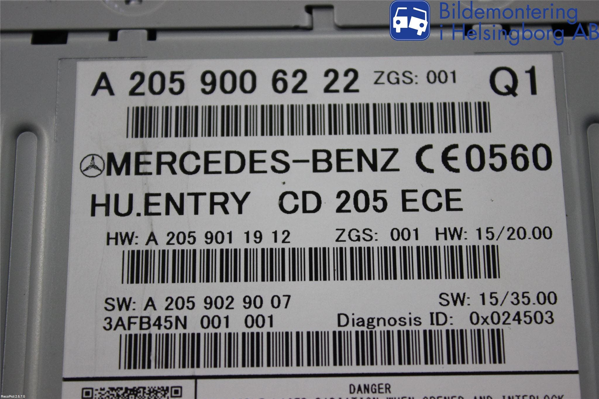 Mercedes-Benz MB C-KLASS (W205) 14-21 Cd Radio - Multimediapanel