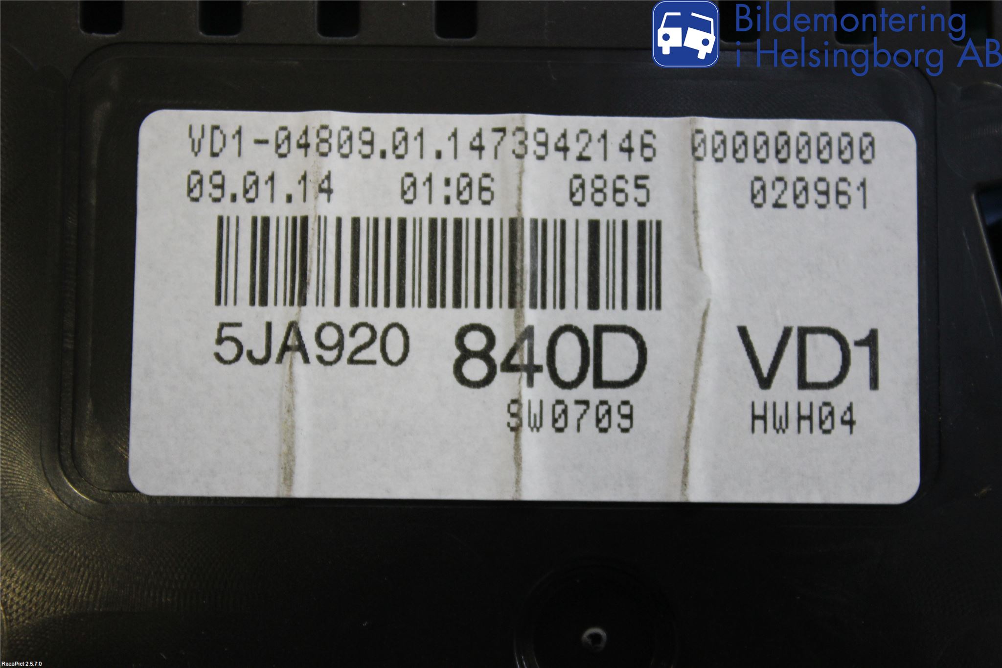 Skoda RAPID Instrument Komb