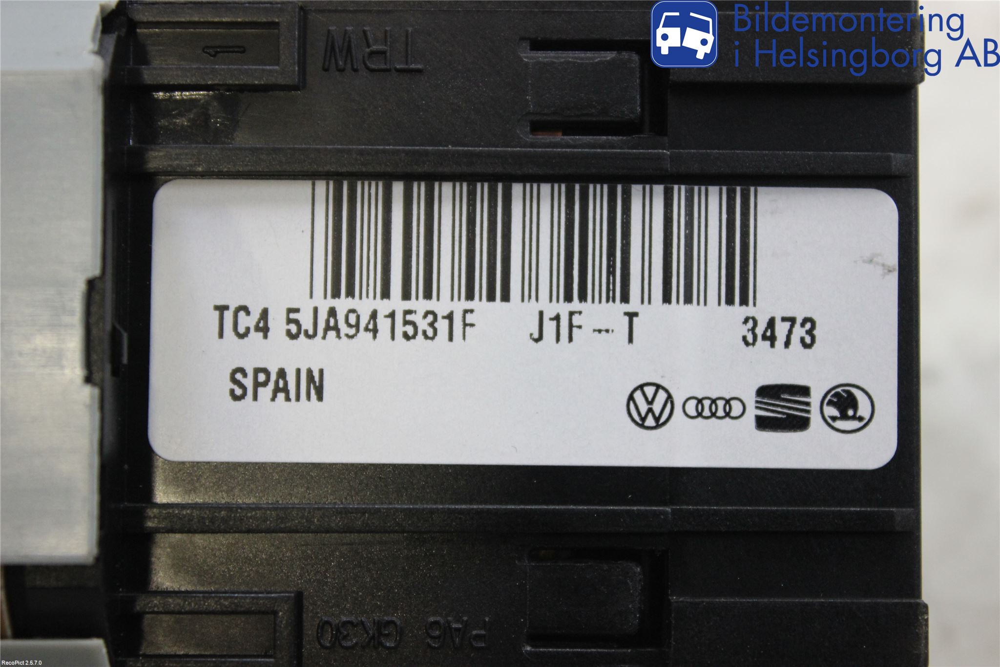 Skoda RAPID Strömställare Ljus