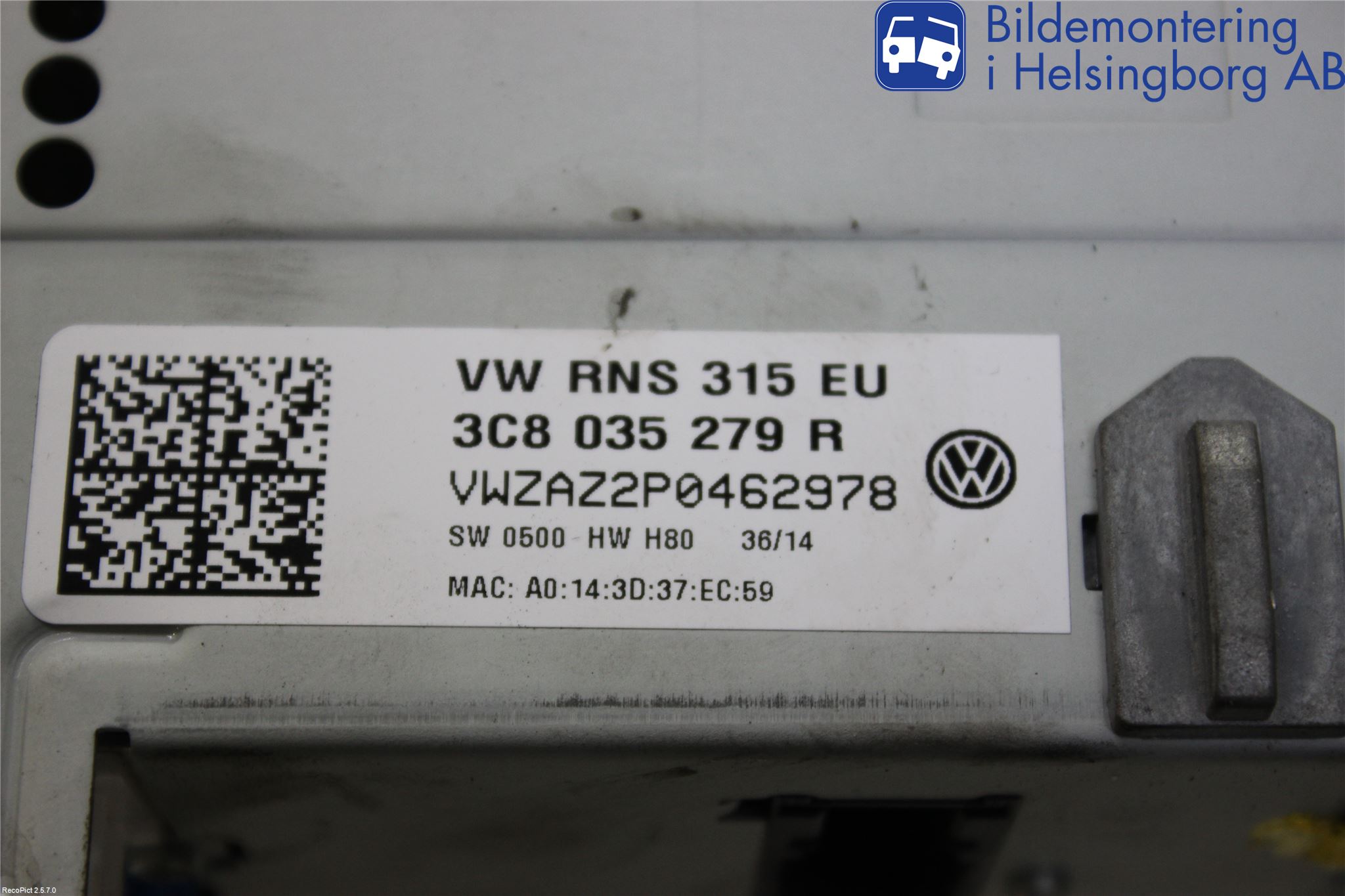 Volkswagen VW SHARAN 11- Cd Radio - Multimediapanel