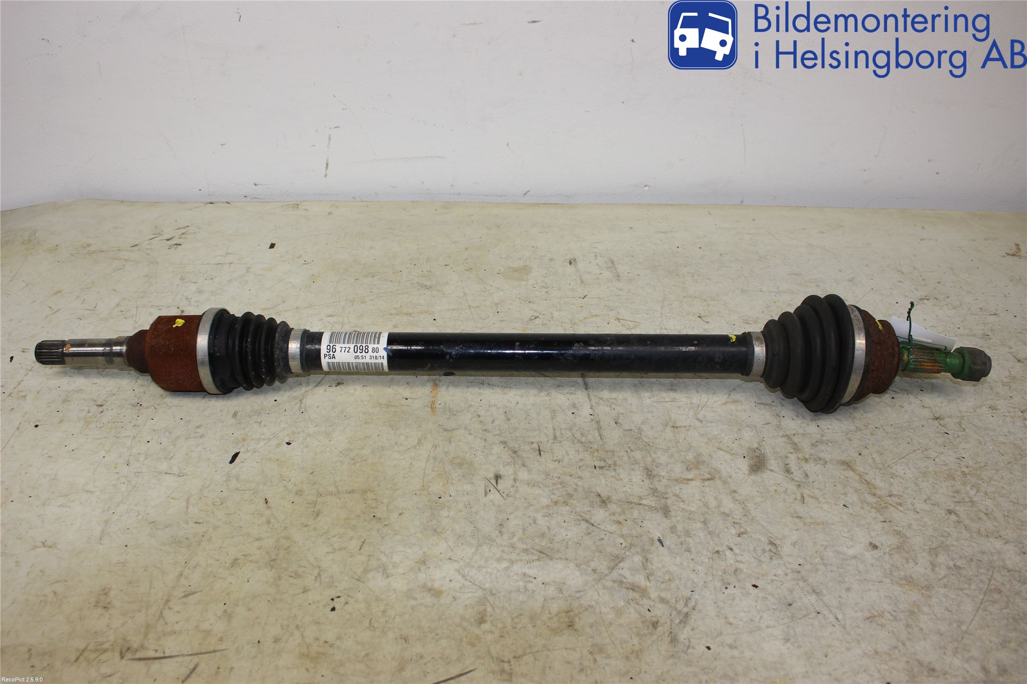 Peugeot 2008 13-20 Drivaxel Fram Höger