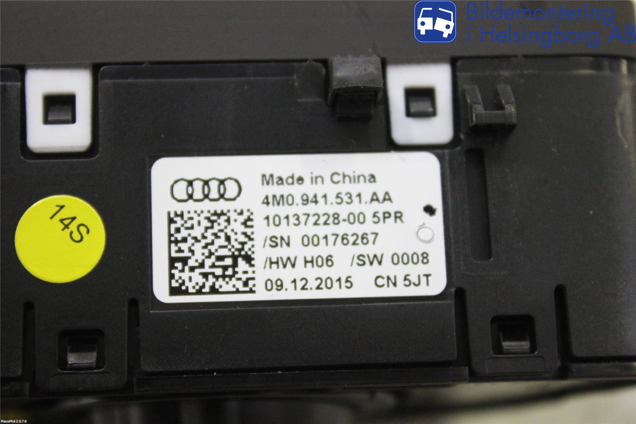 Audi A4/S4 B9 16-19 Strömställare Ljus