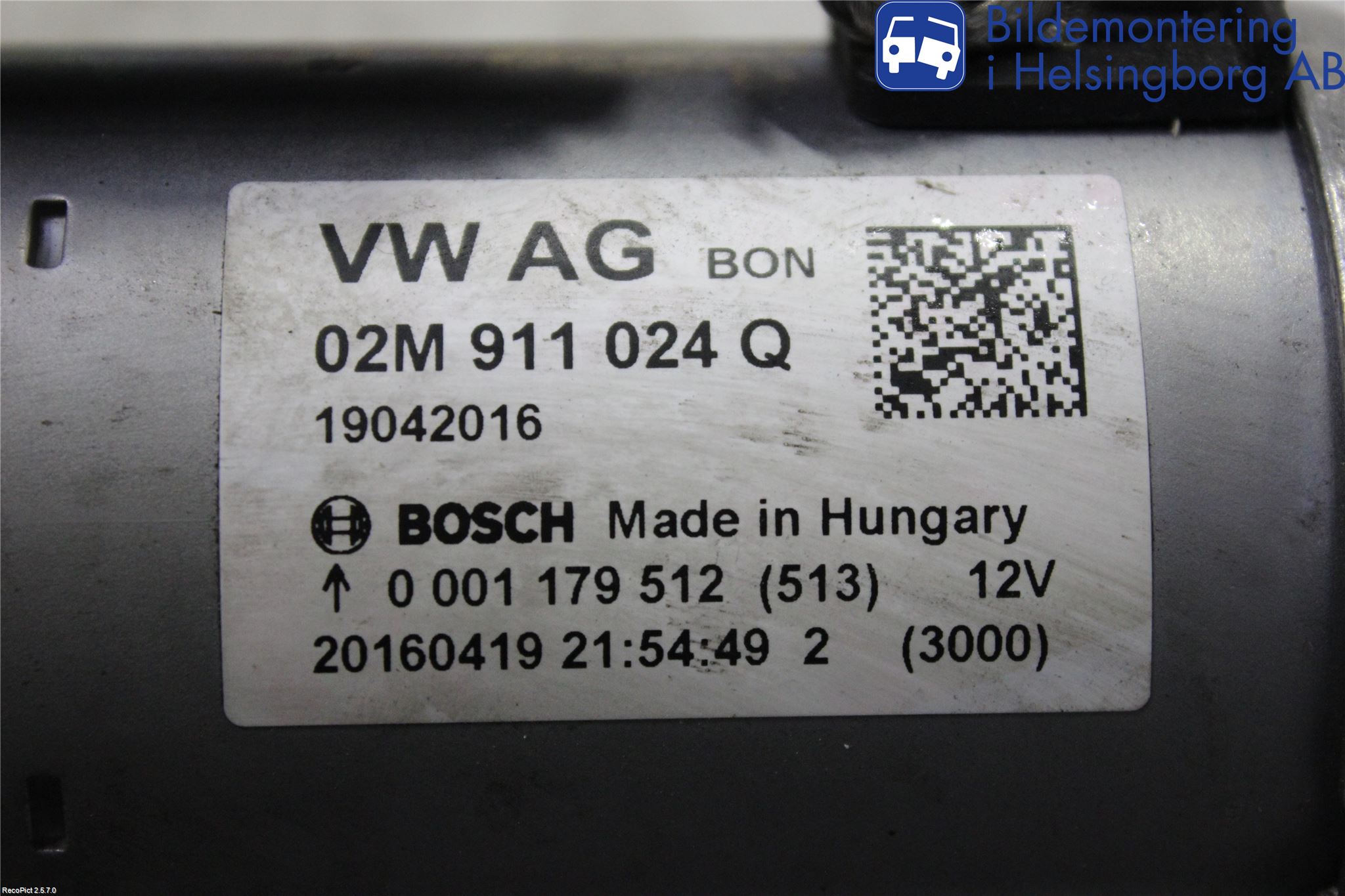 Audi A1/S1 11-18 Startmotor