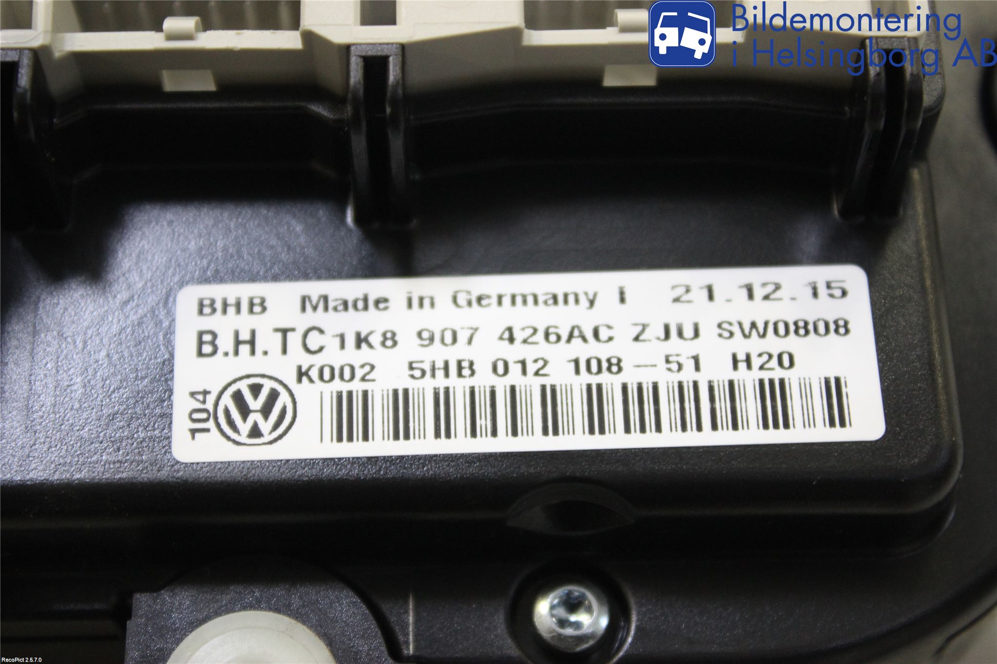 Volkswagen VW CADDY 11-15 Ac Styrenhet Ac Manöveren