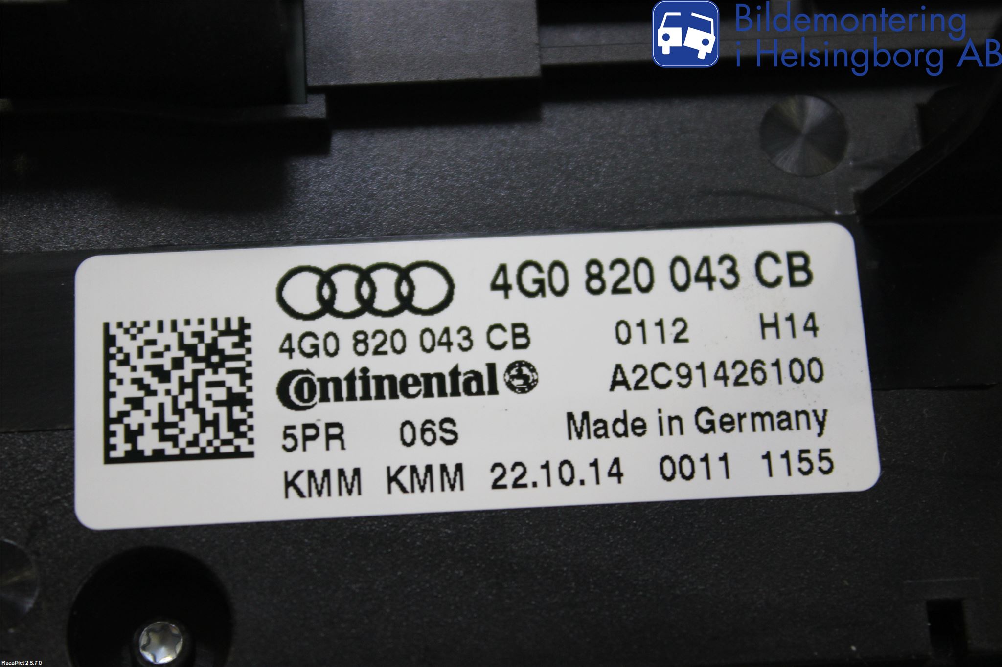 Audi A6/S6 4G 11-18 Ac Styrenhet Ac Manöveren