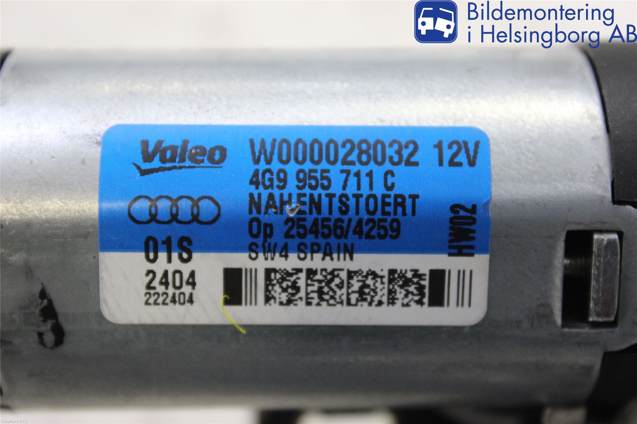Audi A6/S6 4G 11-18 Torkarmotor Baklucka