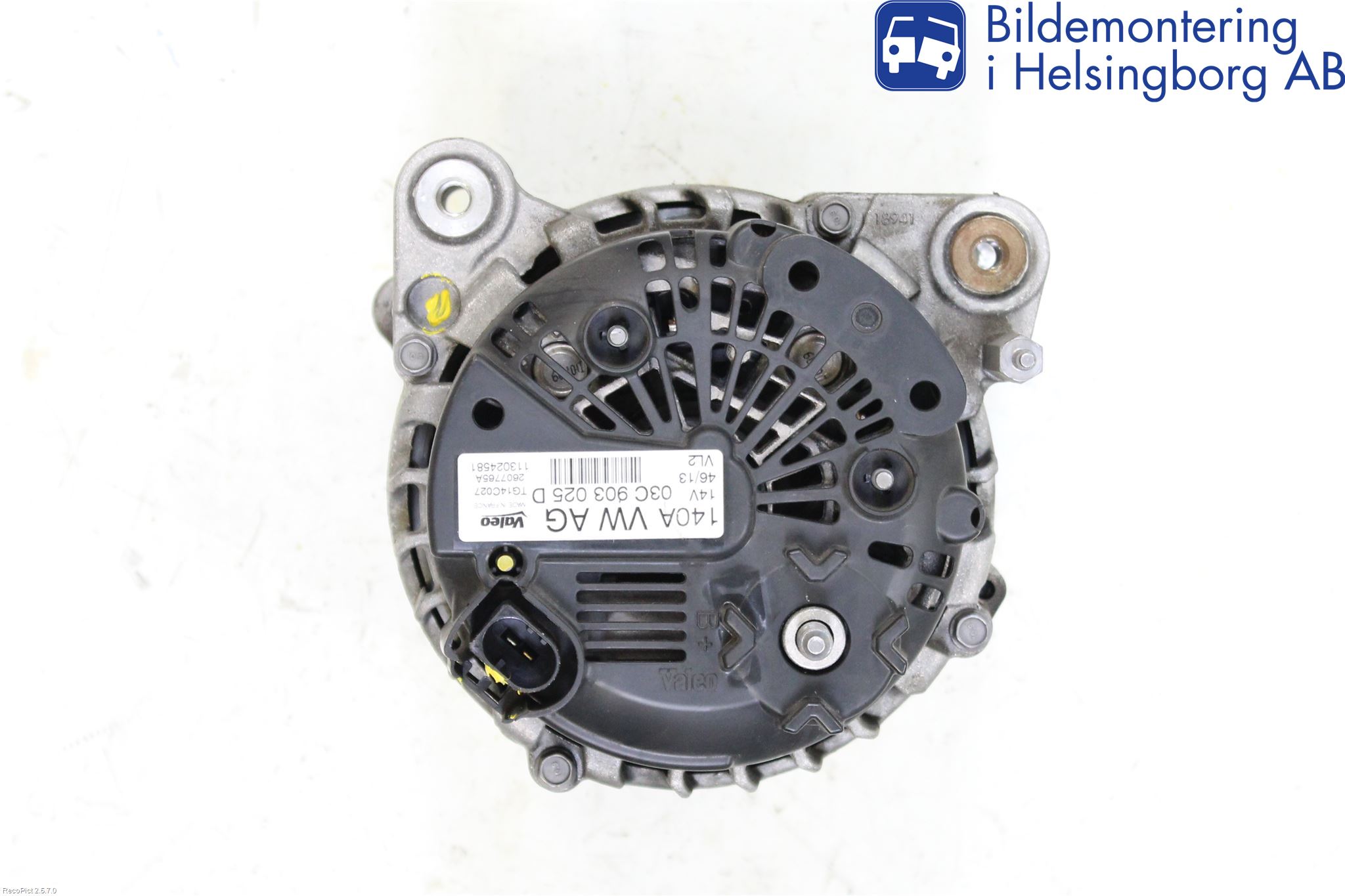 Volkswagen VW TIGUAN 07-16 Generator