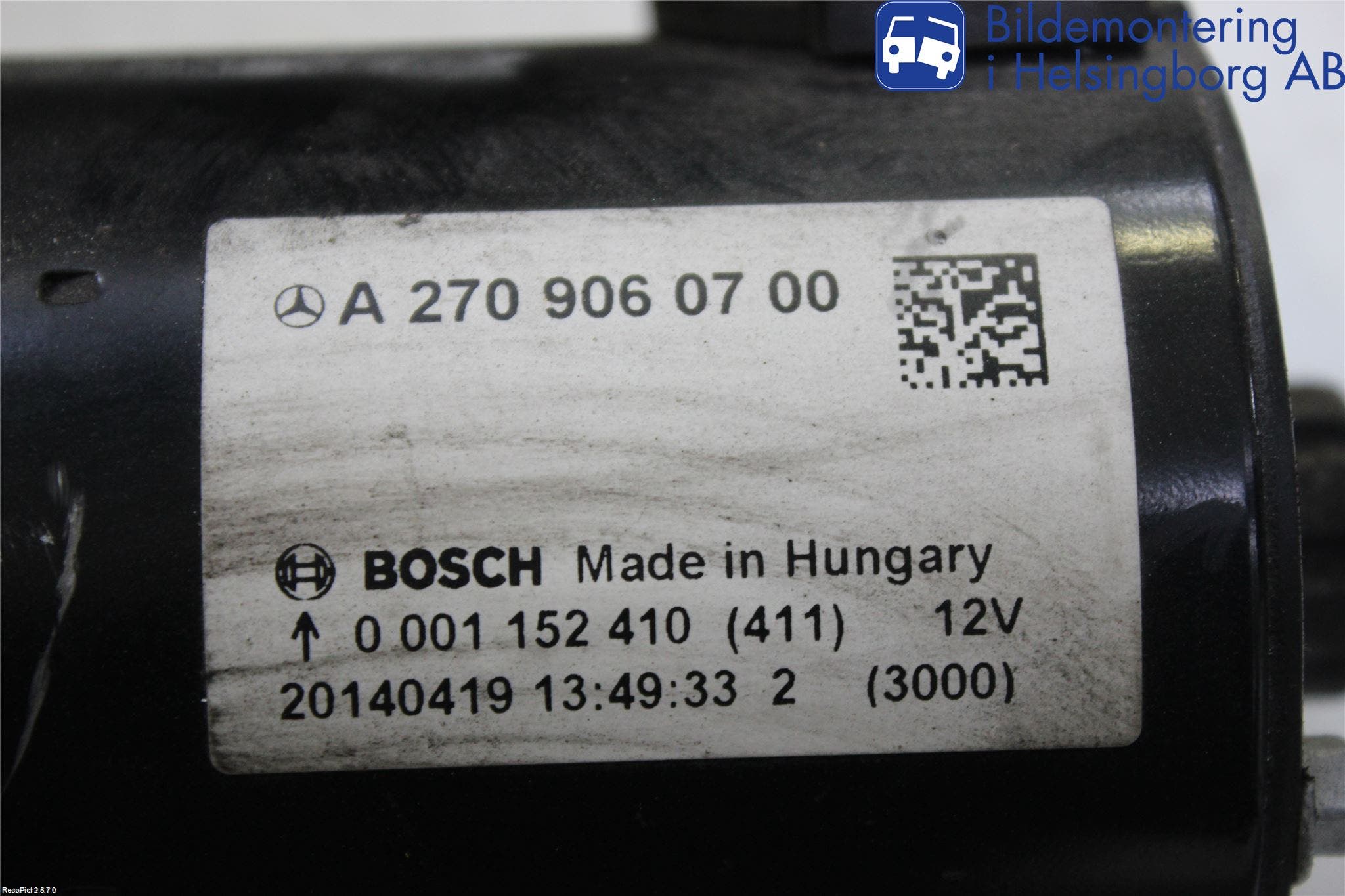 Mercedes-Benz MB CLA-KLASS (C117/X117) 13-19 Startmotor