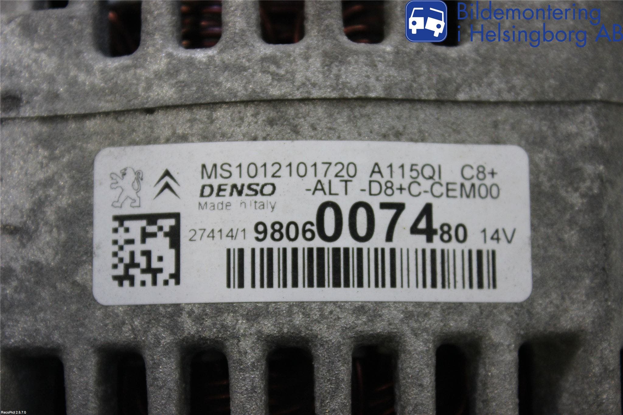 Peugeot 2008 13-20 Generator
