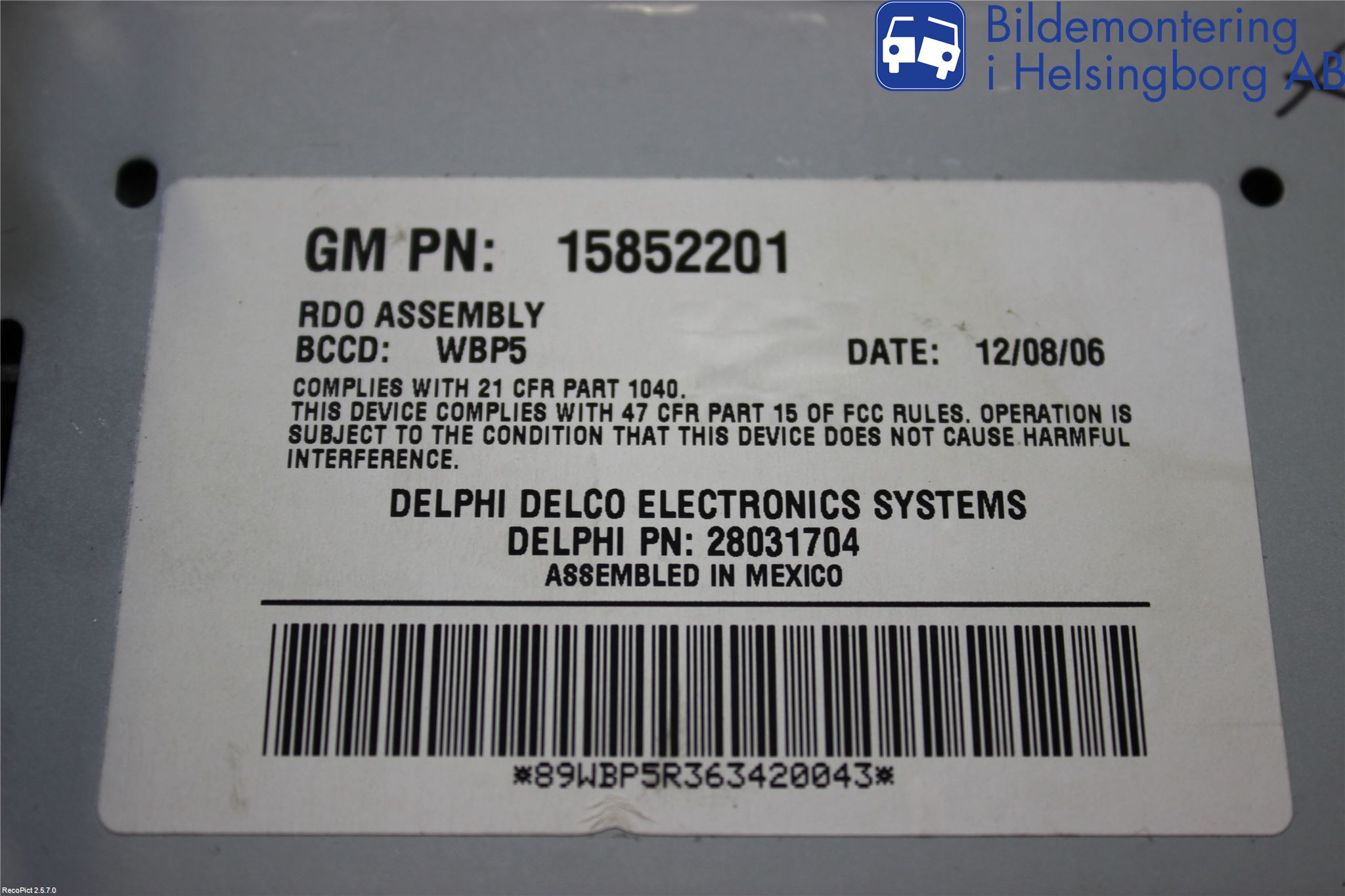 Hummer H3 Cd Radio - Multimediapanel