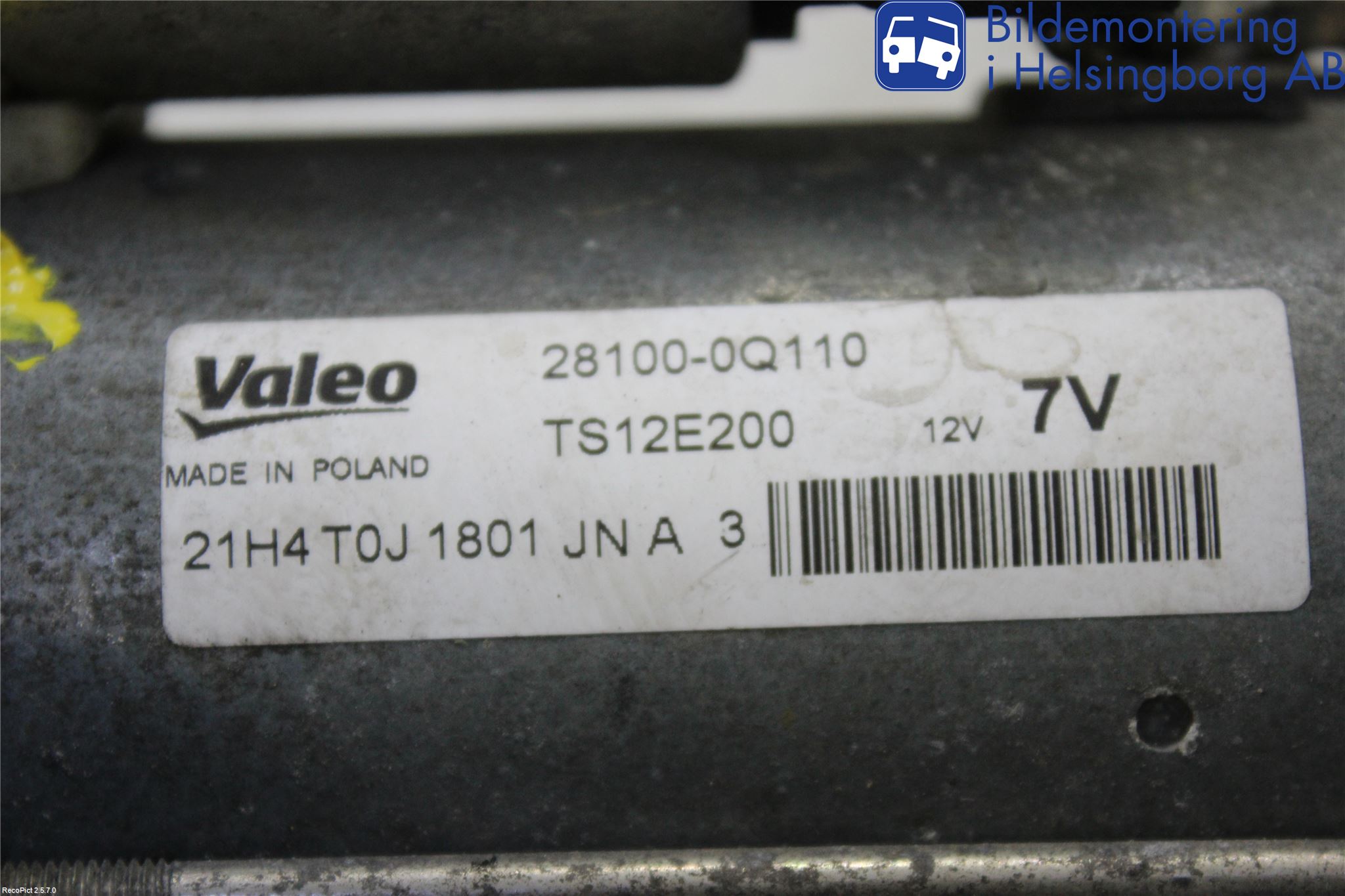 Peugeot 108 15-22 Startmotor