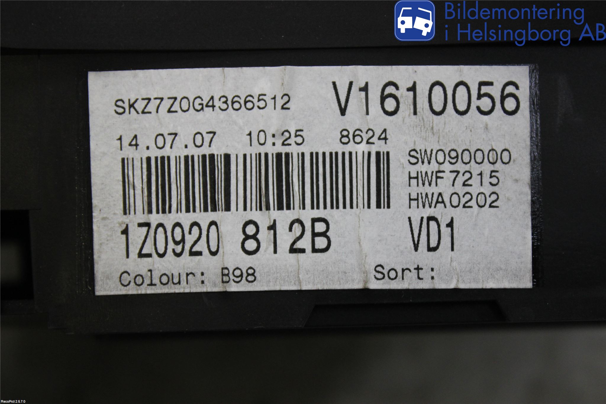 Skoda OCTAVIA (1Z) 05-13 Instrument Komb