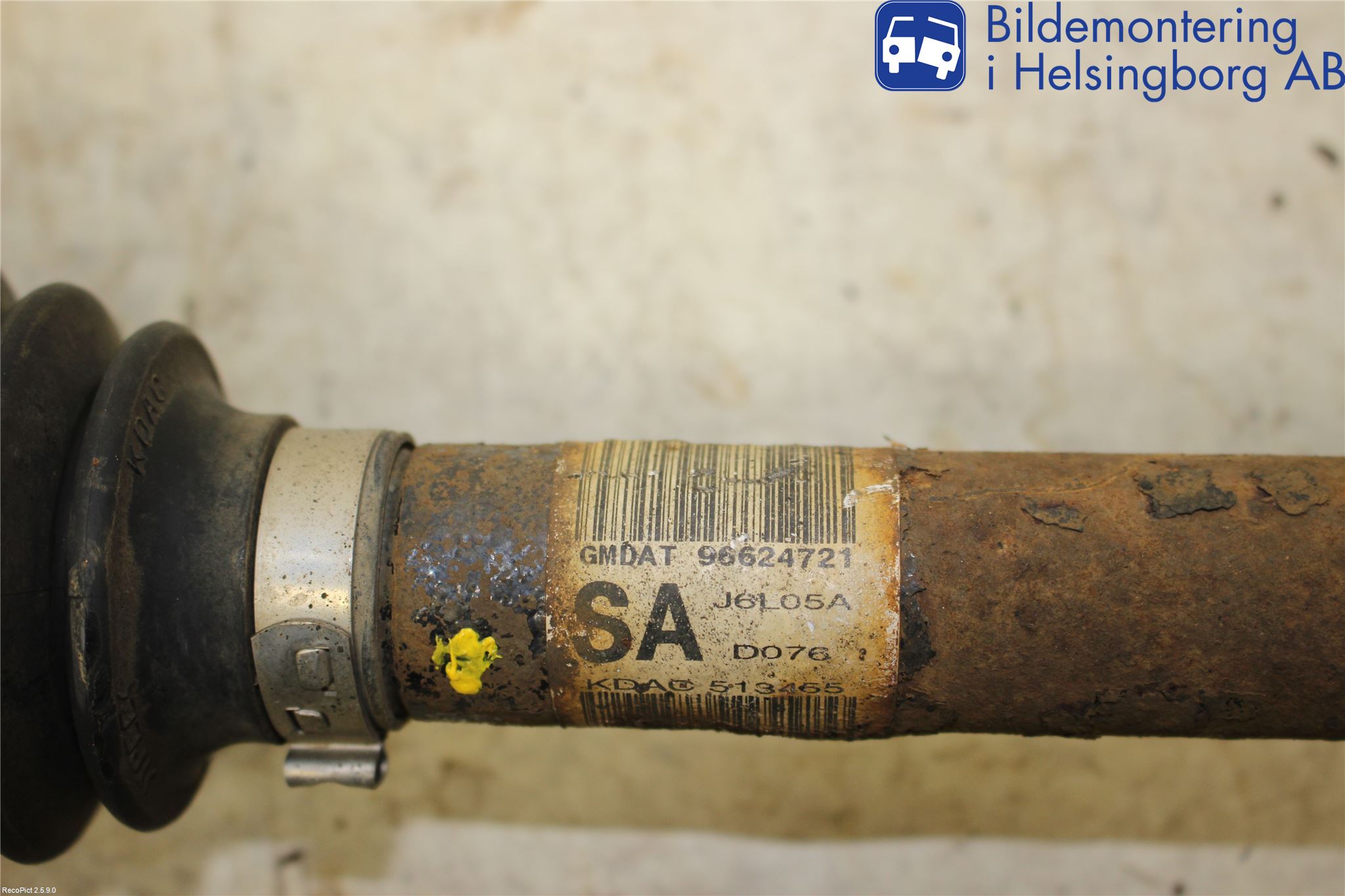 Opel ANTARA Drivaxel Fram Vänster