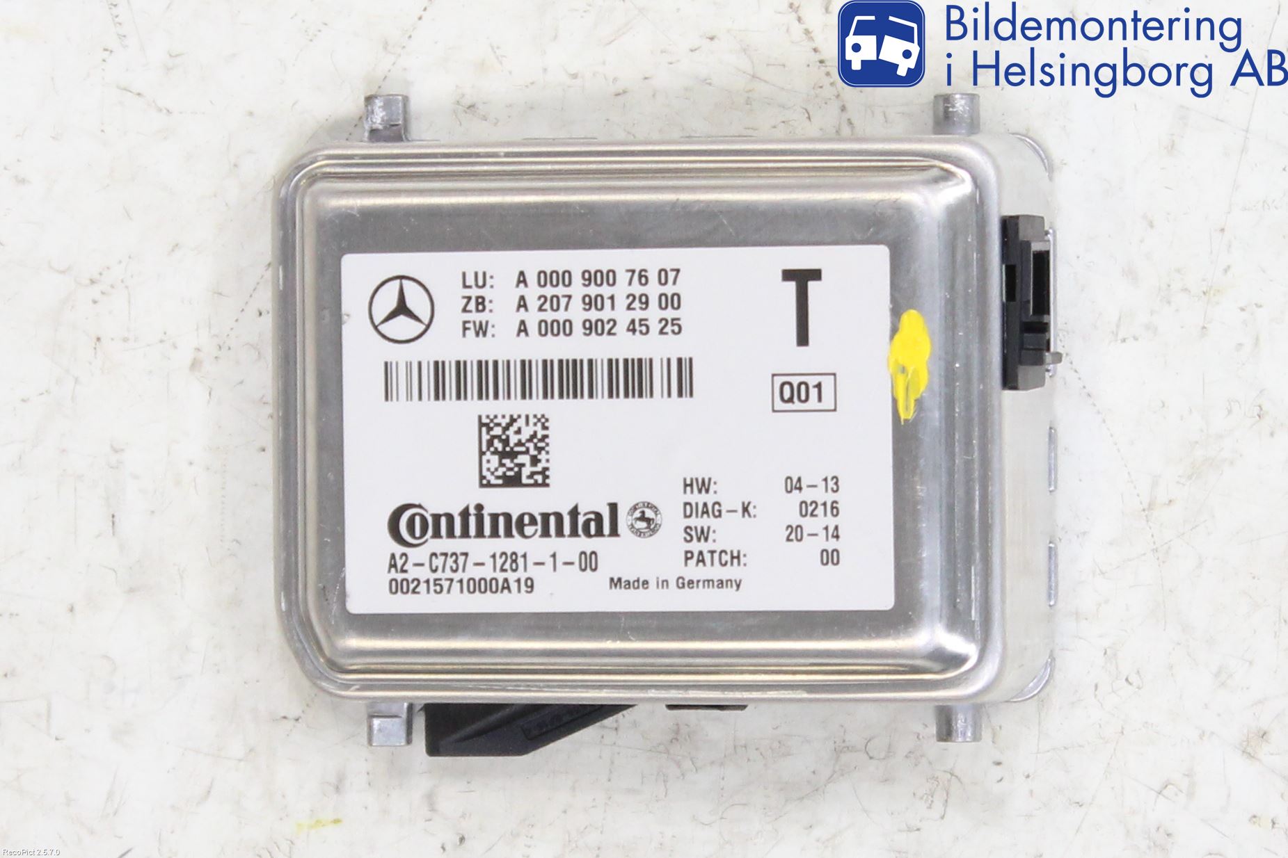 Mercedes-Benz MB CLA-KLASS (C117/X117) 13-19 Sensor Aktivt Kollisionsskydd