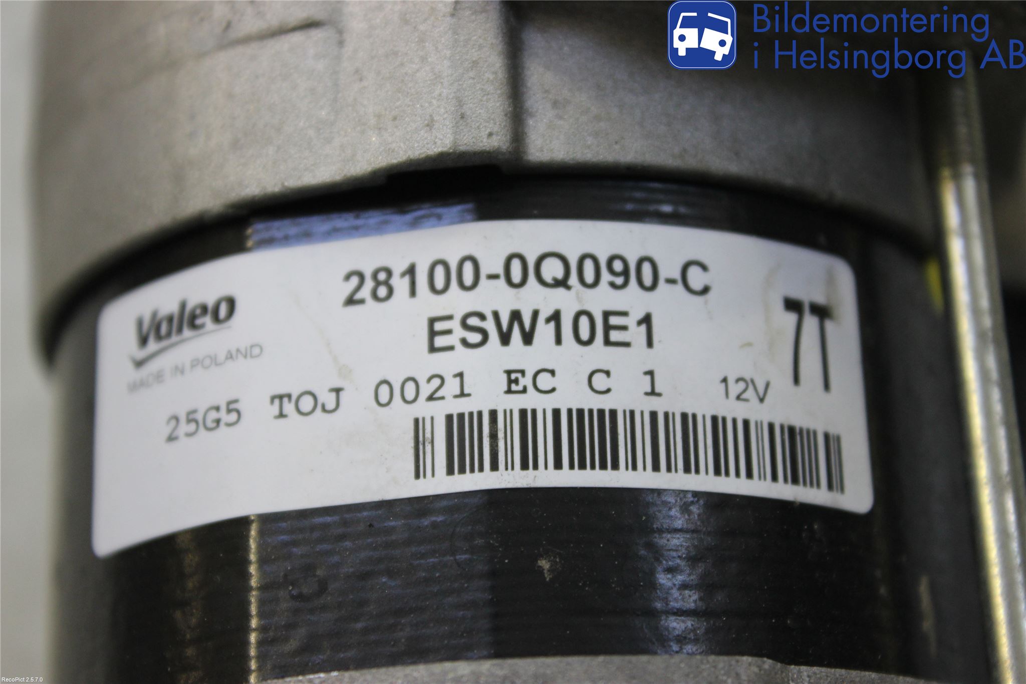 Peugeot 108 15-22 Startmotor