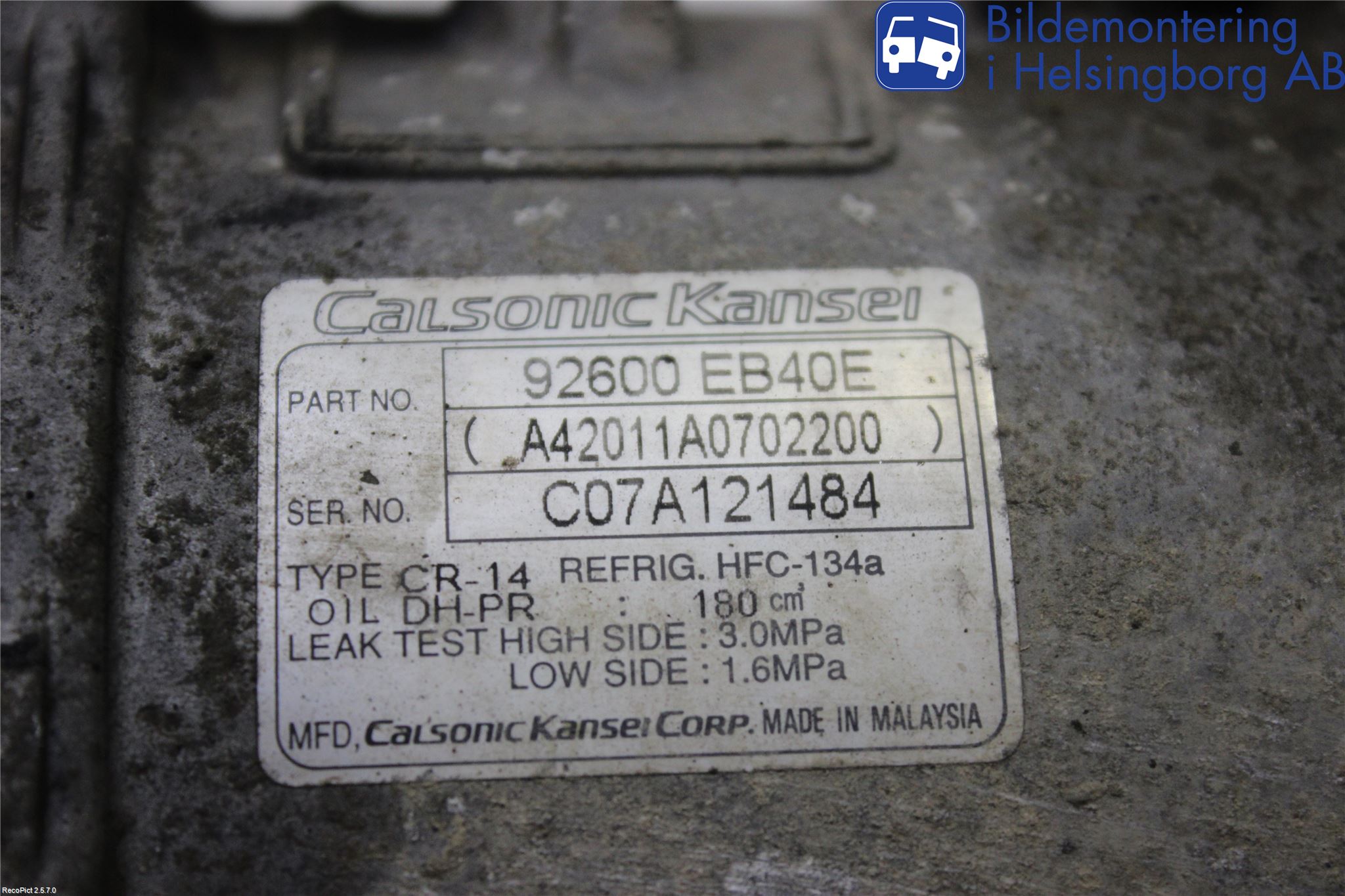 Nissan NAVARA 05-16 Ac Kompressor