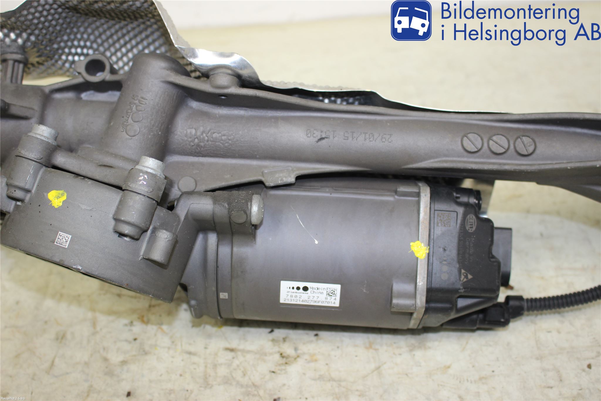 Volkswagen VW GOLF / E-GOLF VII 13-20 Styrväxel Servo -Snäcka
