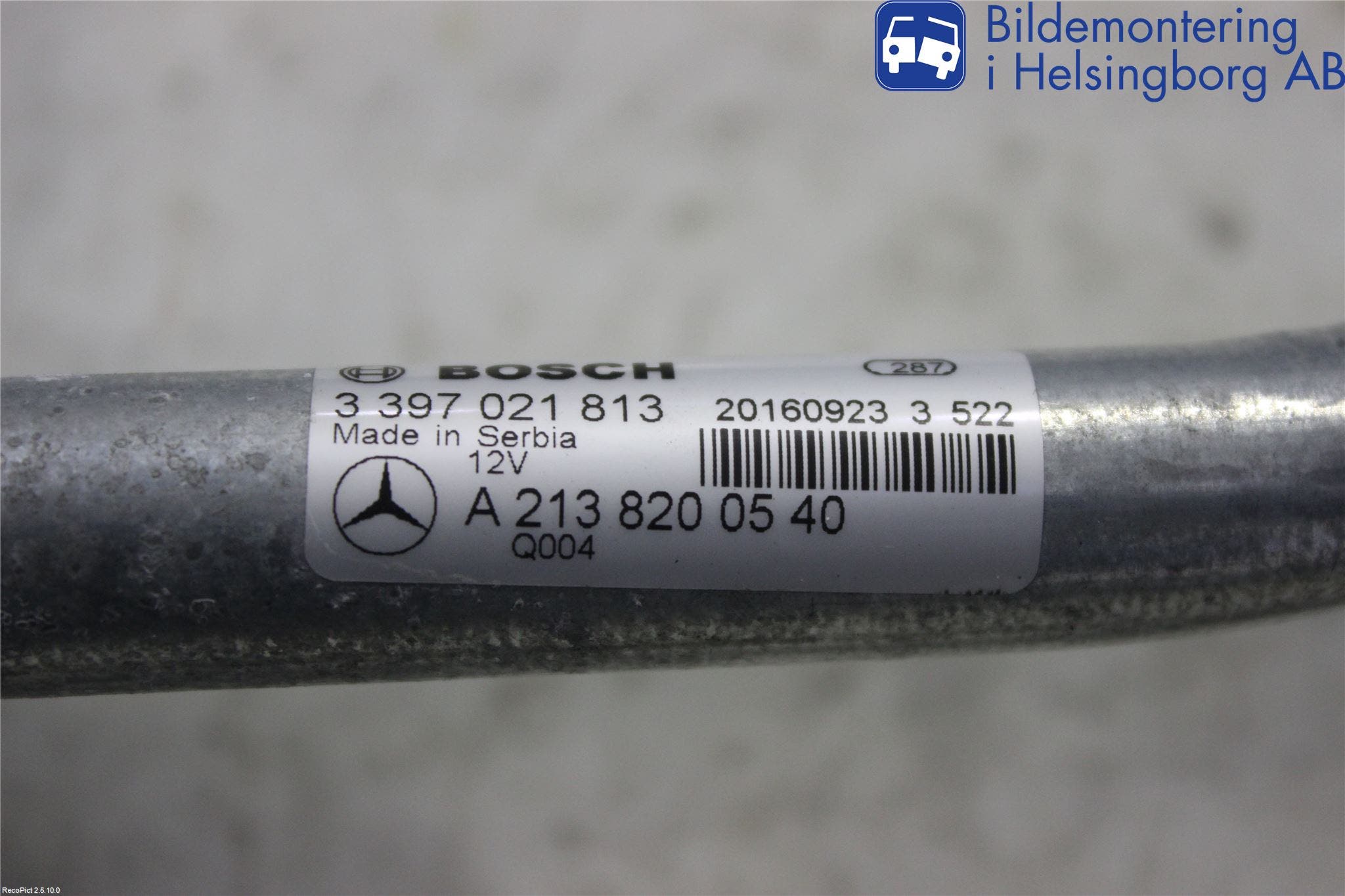 Mercedes-Benz MB E-KLASS (W213) 16-23 Torkarmekanism Vindruta