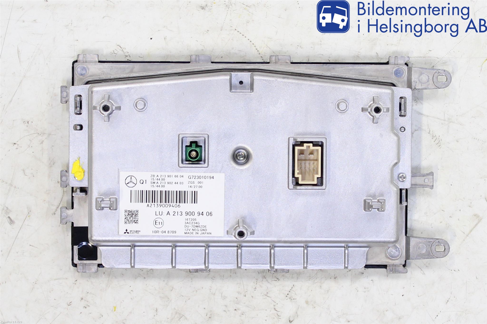 Mercedes-Benz MB E-KLASS (W213) 16-23 Kontrolldisplay