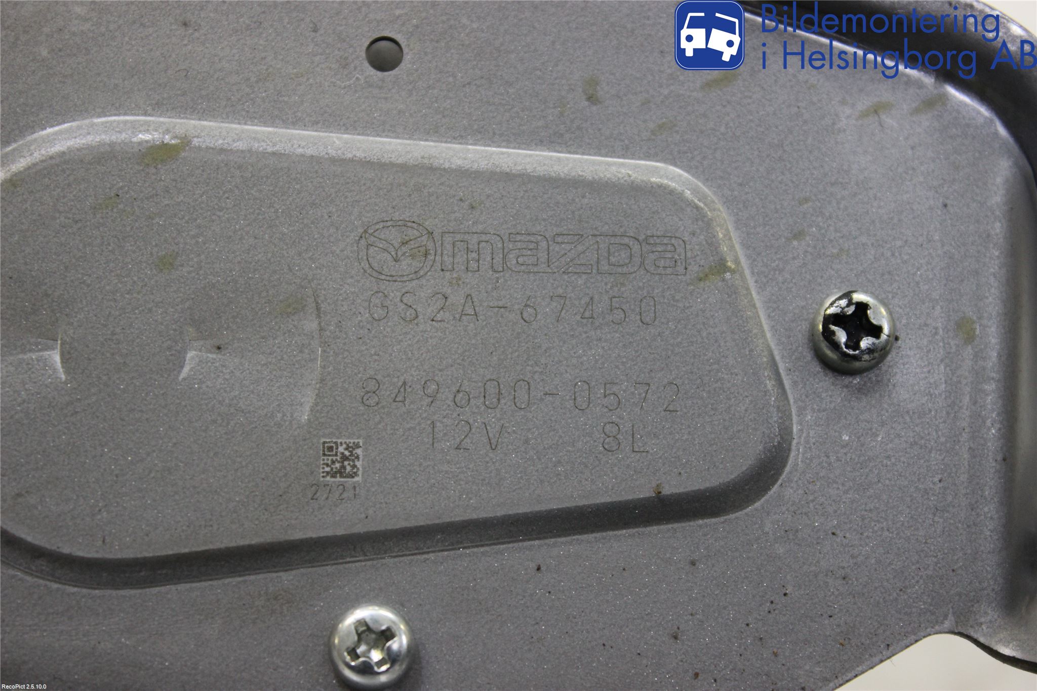 Mazda 6 08-13 Torkarmotor Baklucka