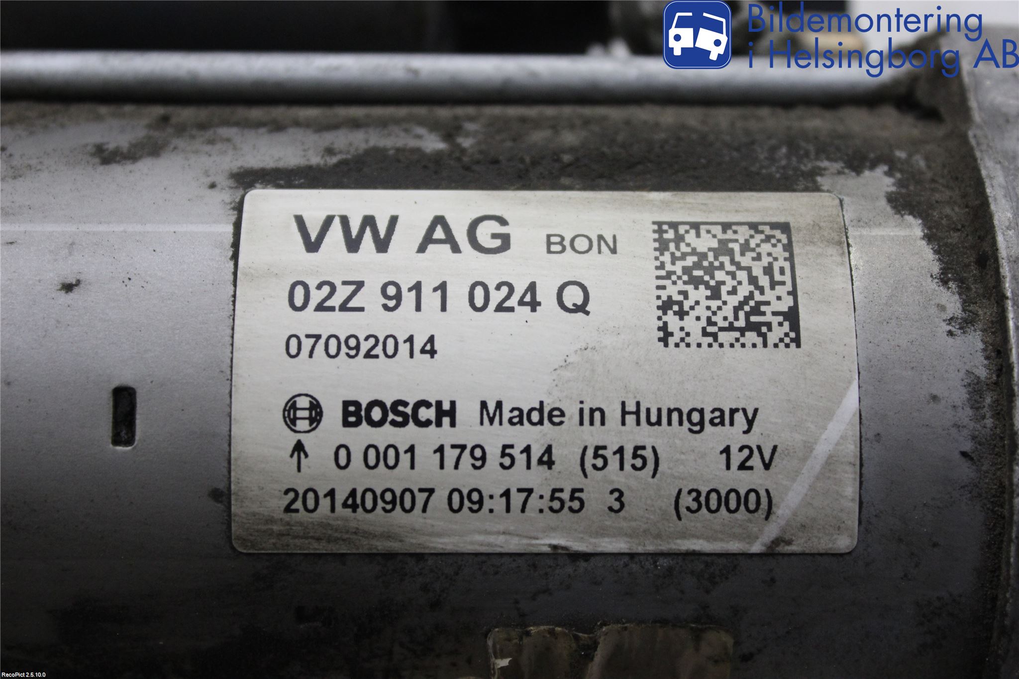 Volkswagen VW GOLF / E-GOLF VII 13-20 Startmotor