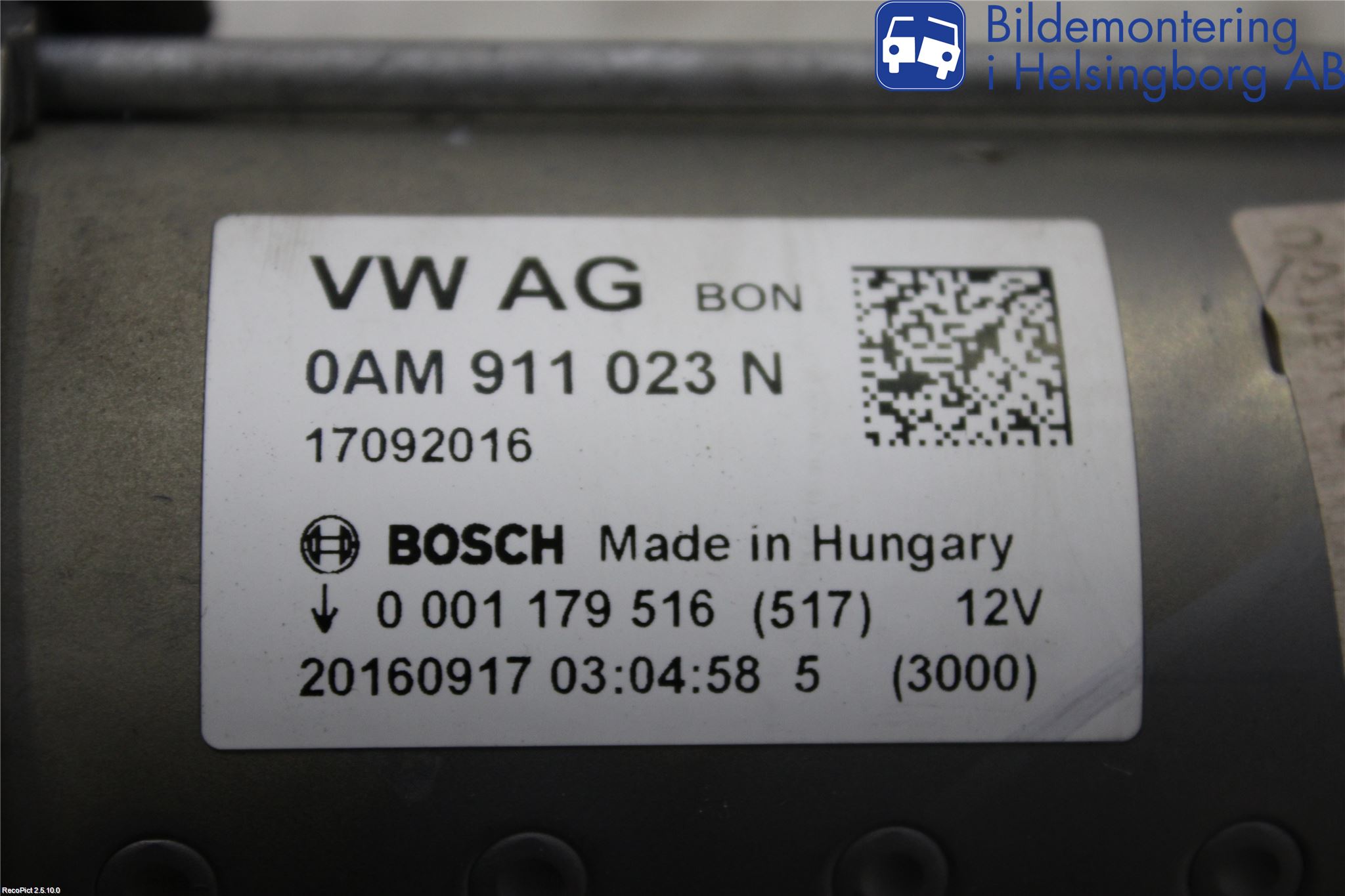 Volkswagen VW GOLF / E-GOLF VII 13-20 Startmotor