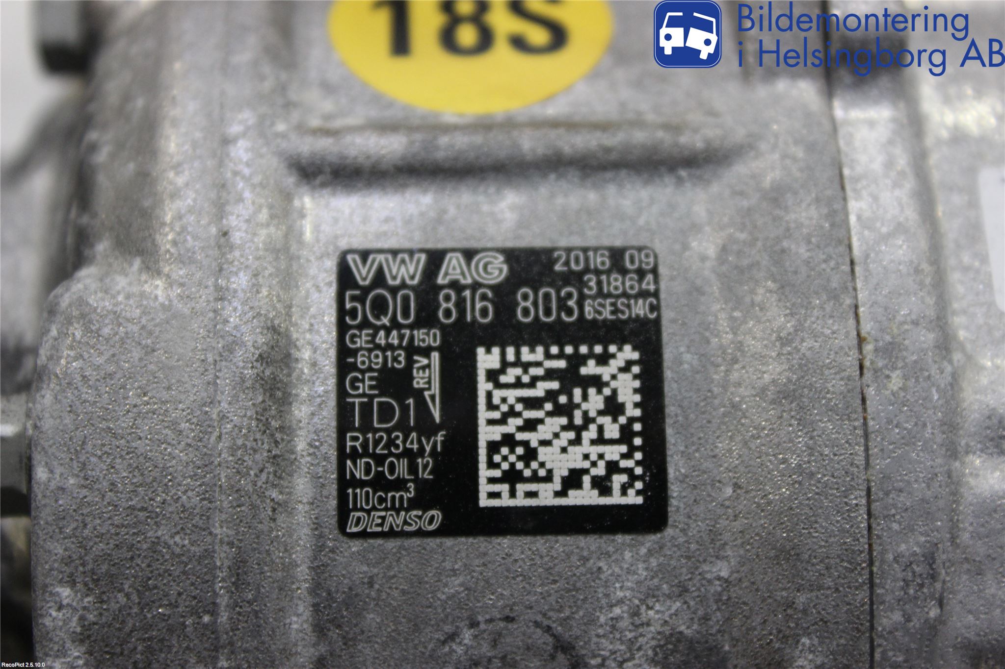 Volkswagen VW GOLF / E-GOLF VII 13-20 Ac Kompressor