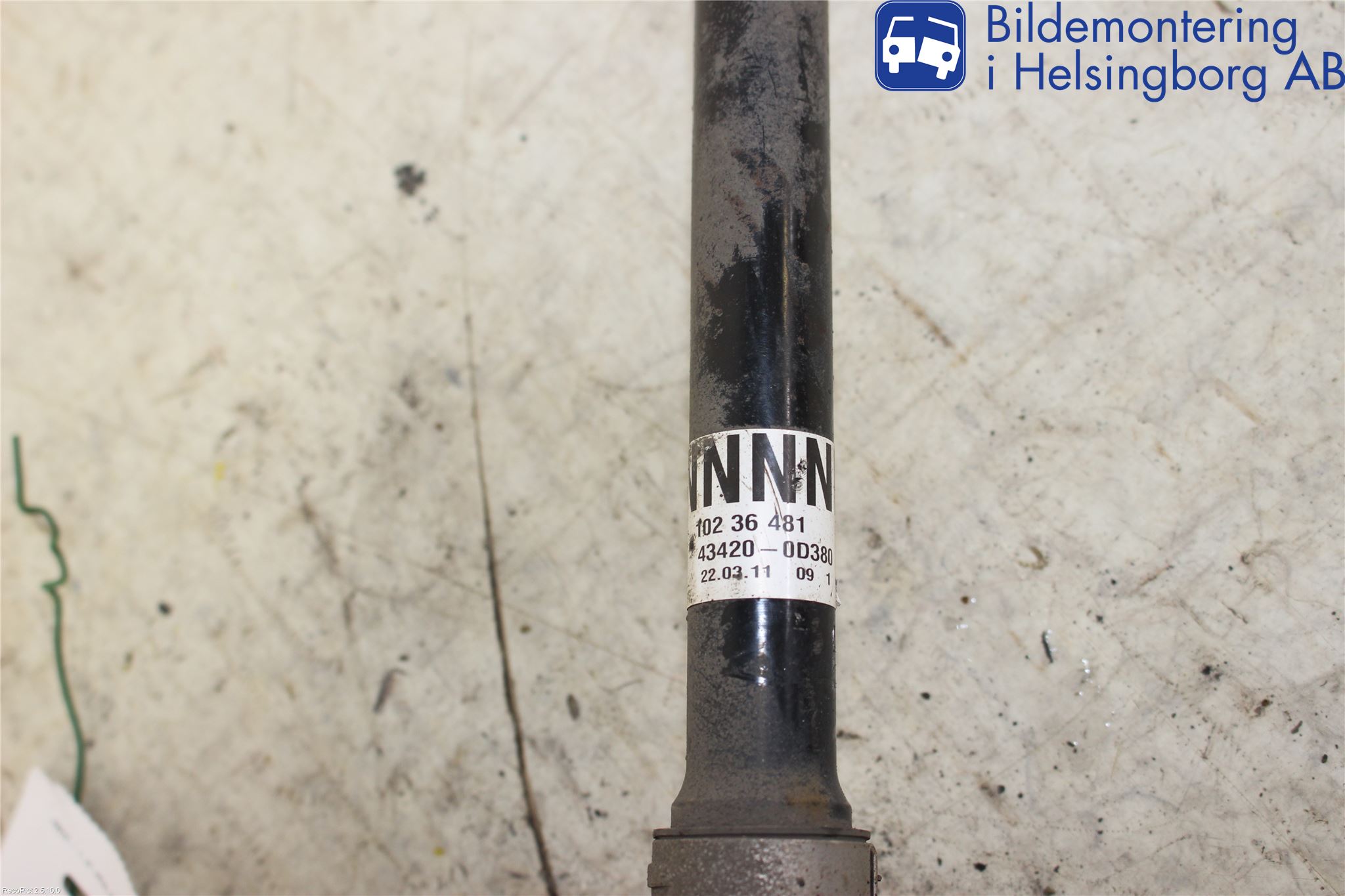 Toyota YARIS XP90 06-11 Drivaxel Fram Vänster