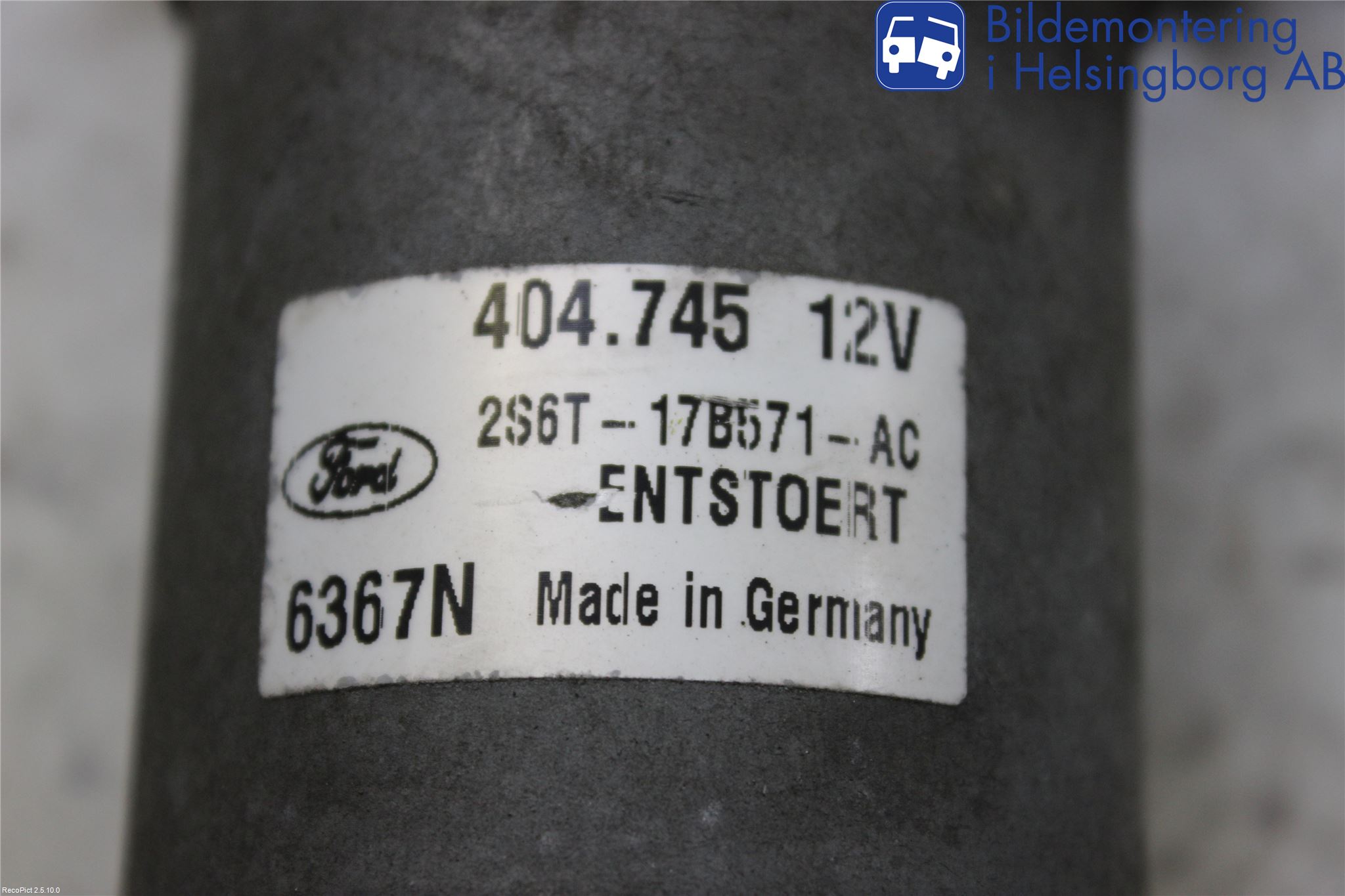 Ford FIESTA     06-08 Torkarmotor Vindruta