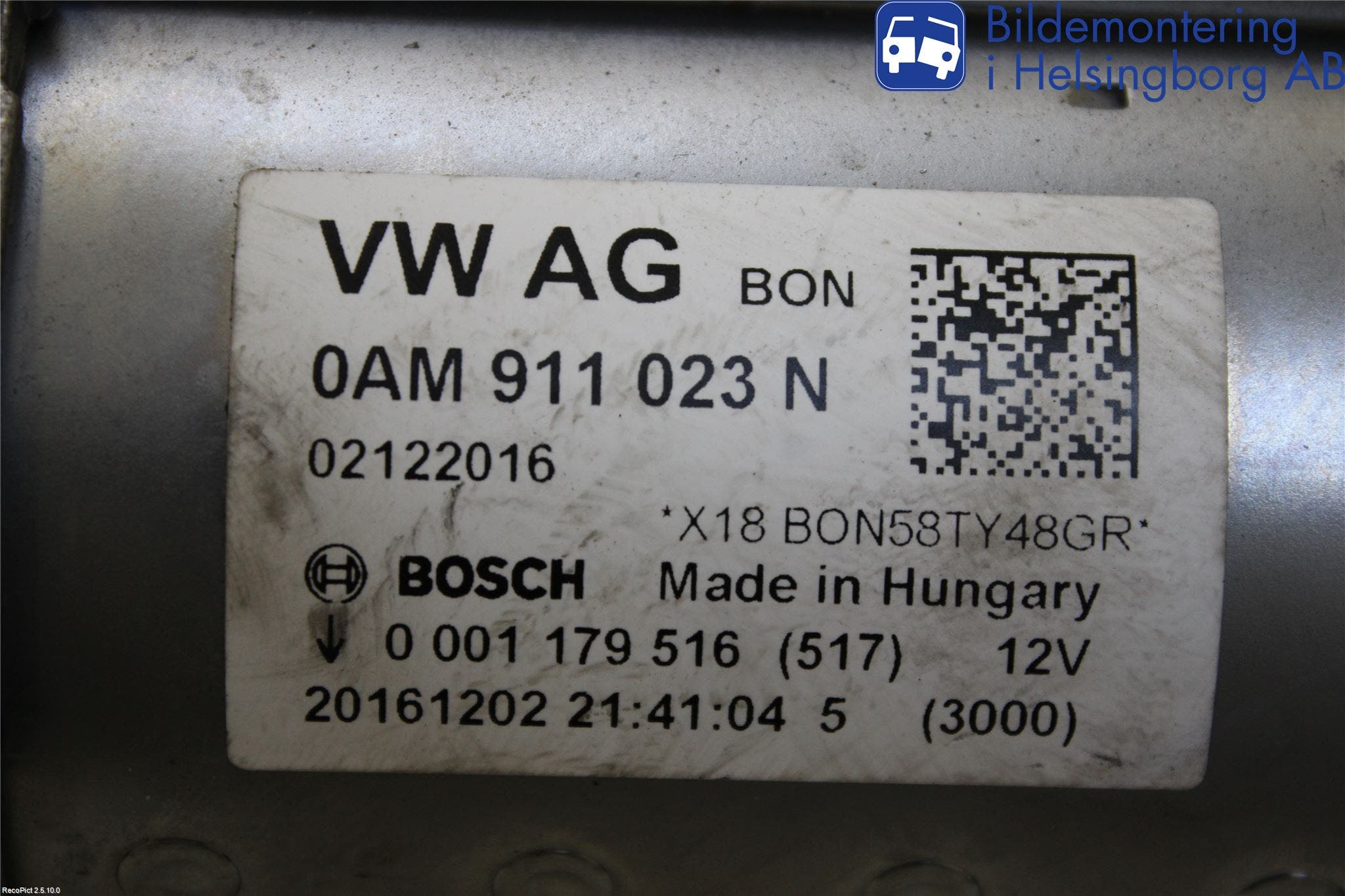 Volkswagen VW GOLF / E-GOLF VII 13-20 Startmotor