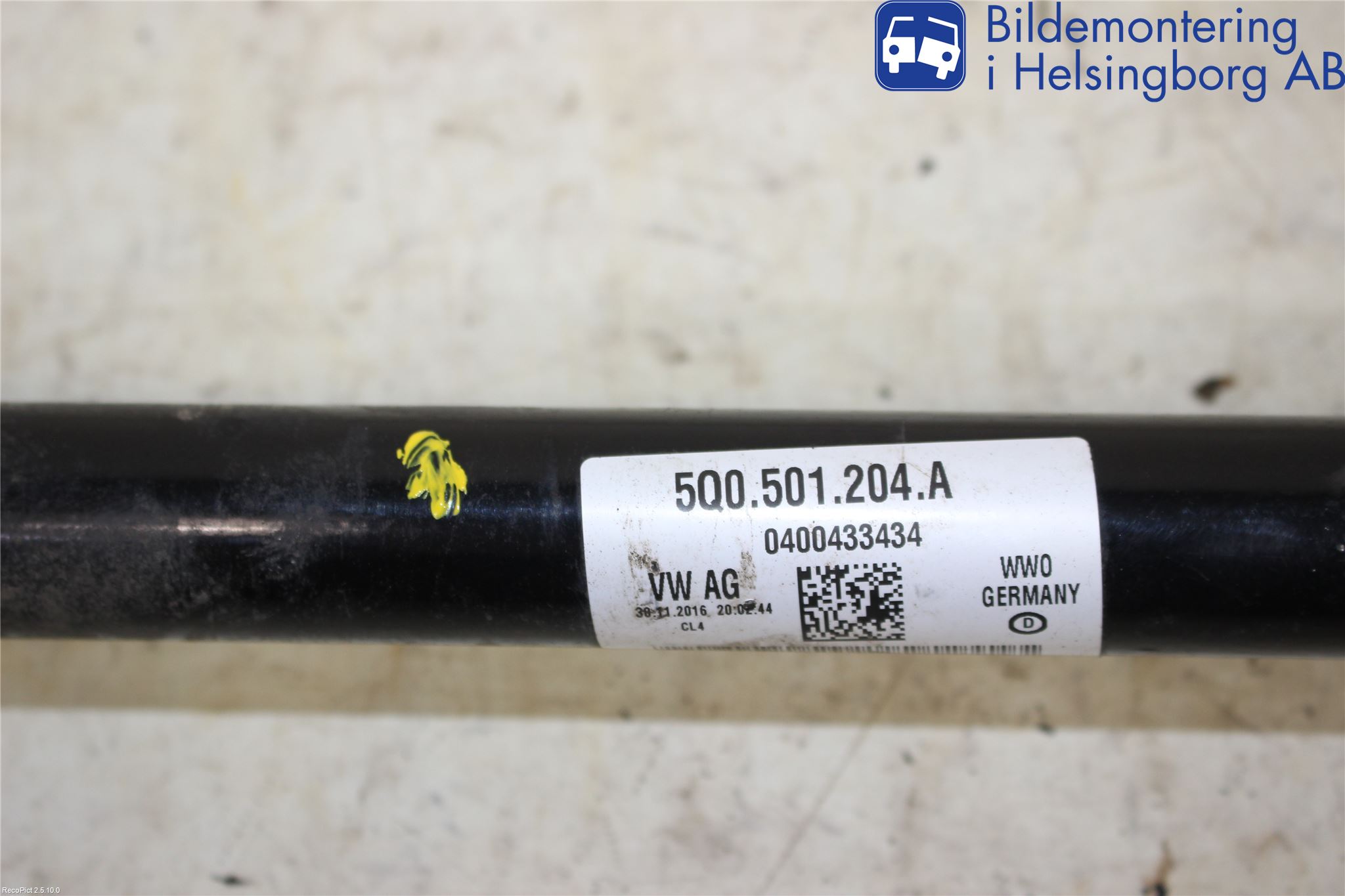 Volkswagen VW GOLF / E-GOLF VII 13-20 Drivaxel Bak Höger