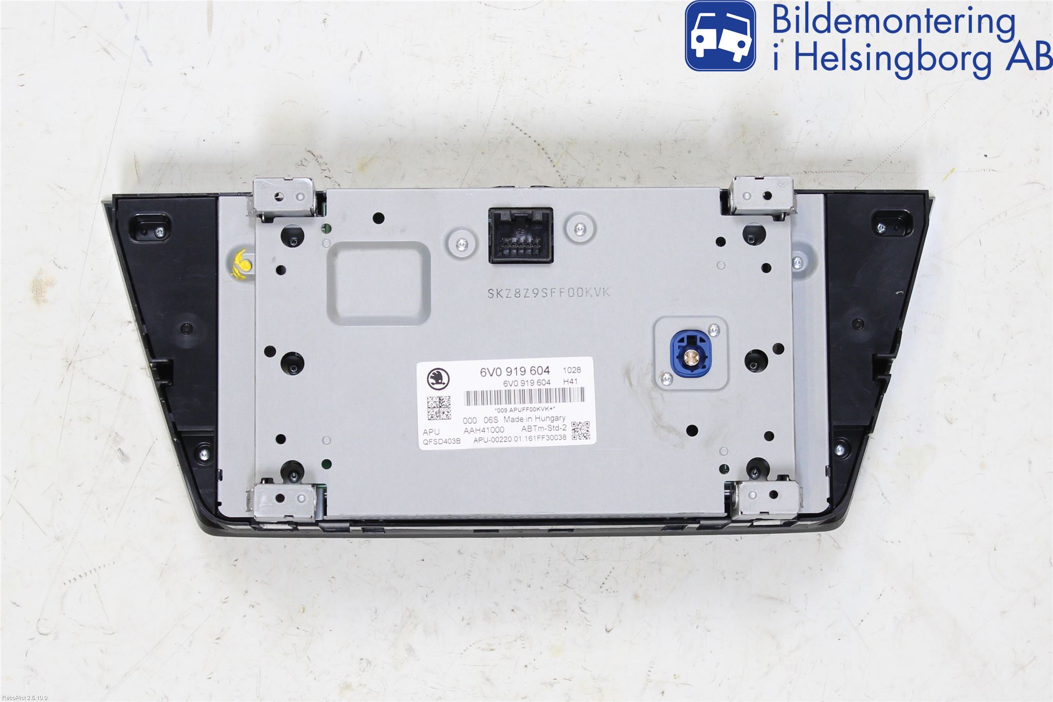 Skoda FABIA 15-21 Kontrolldisplay