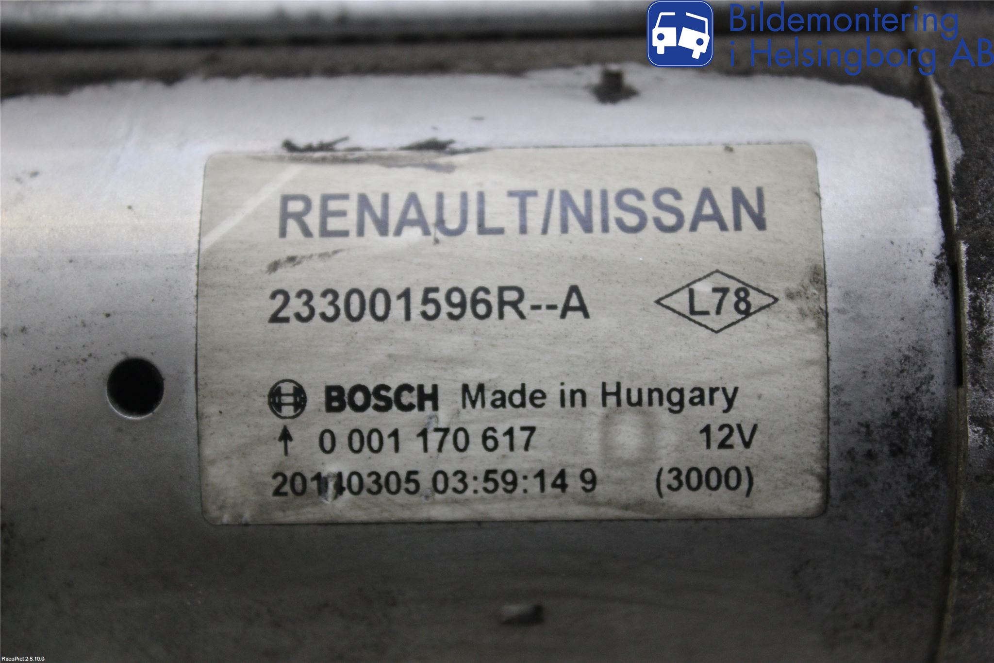 Nissan QASHQAI 14-17 Startmotor Diesel