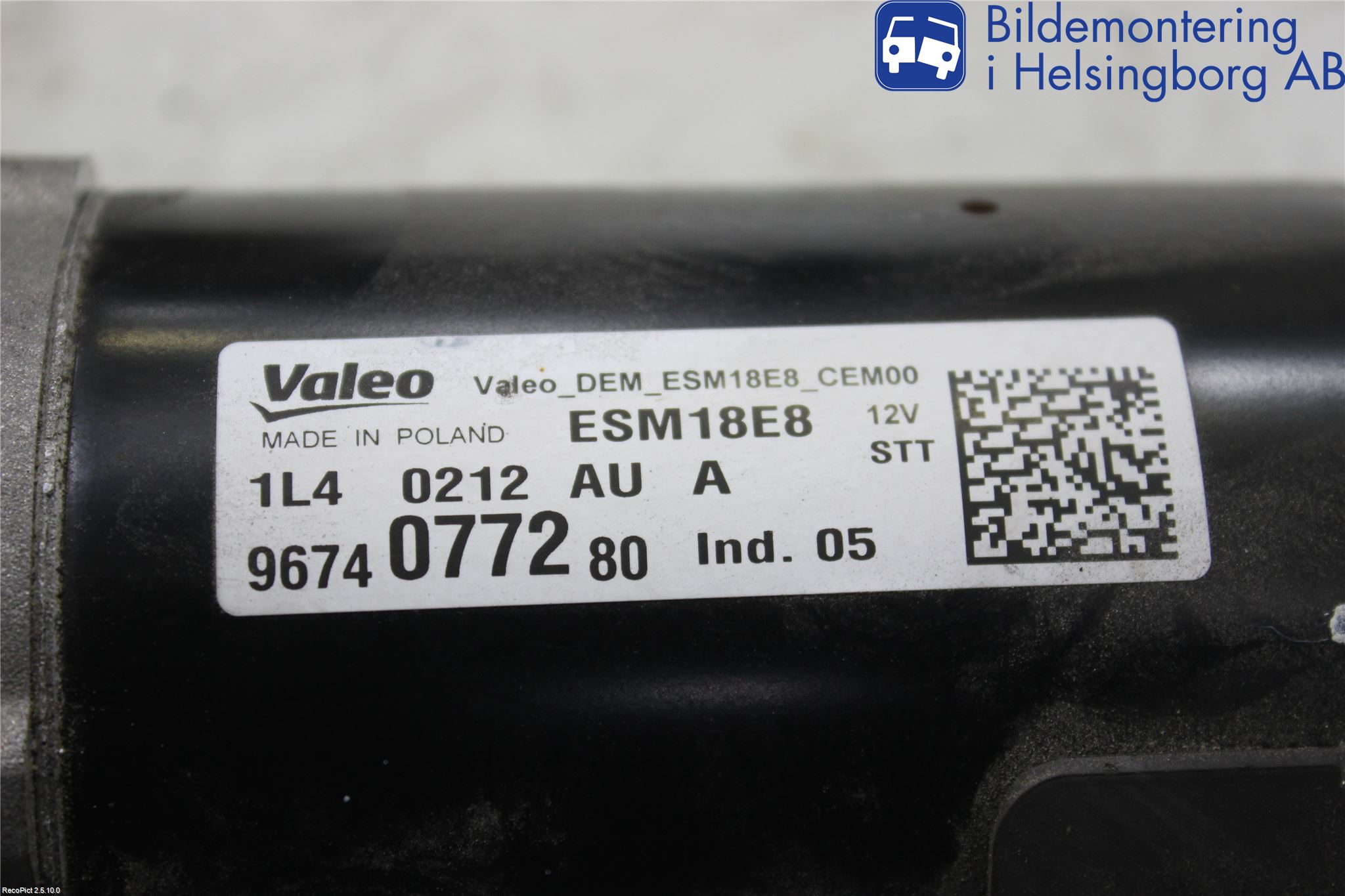 Peugeot 308 14-21 Startmotor