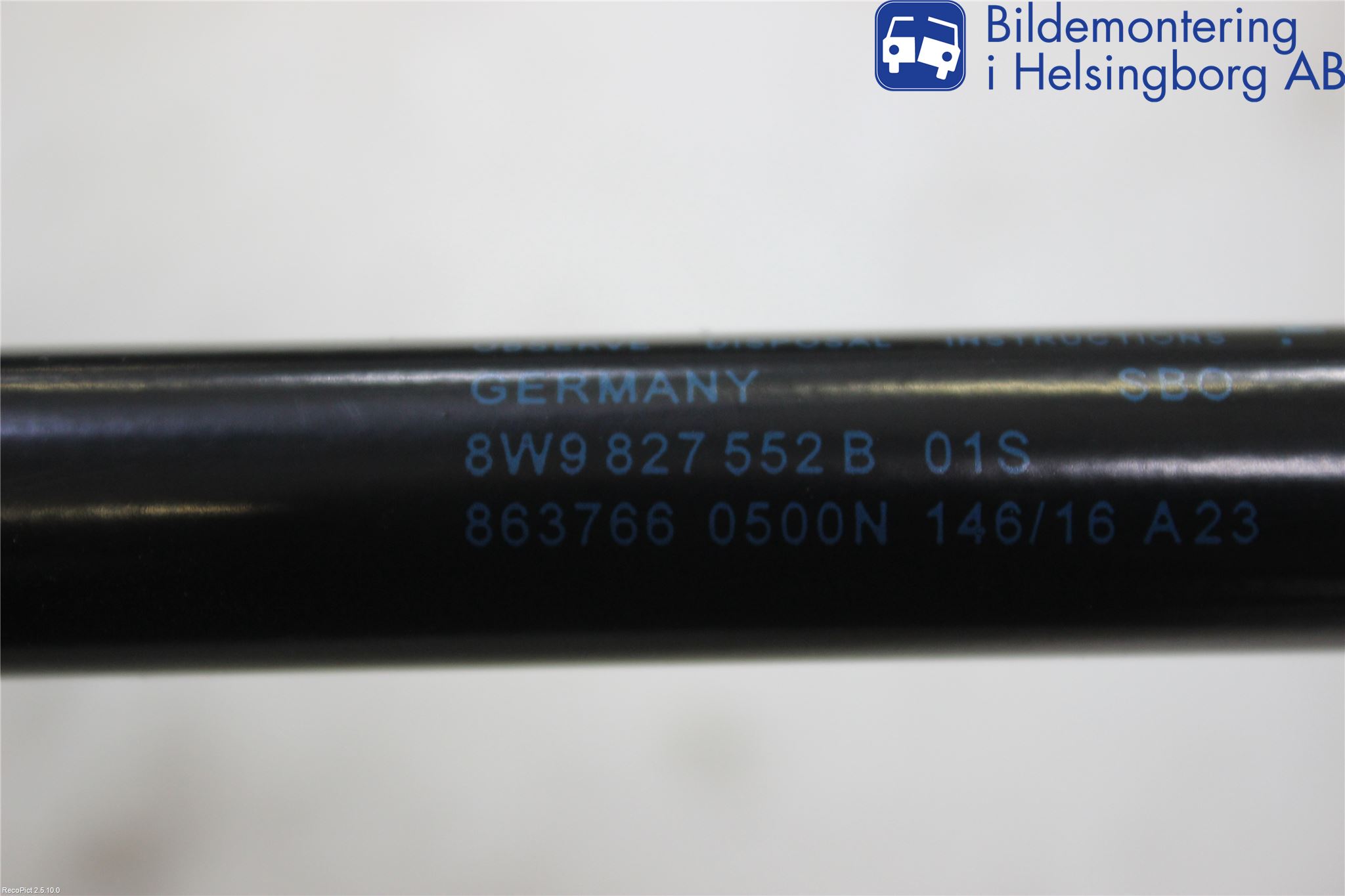 Audi A4/S4 B9 16-19 Gasfjäder Baklucka