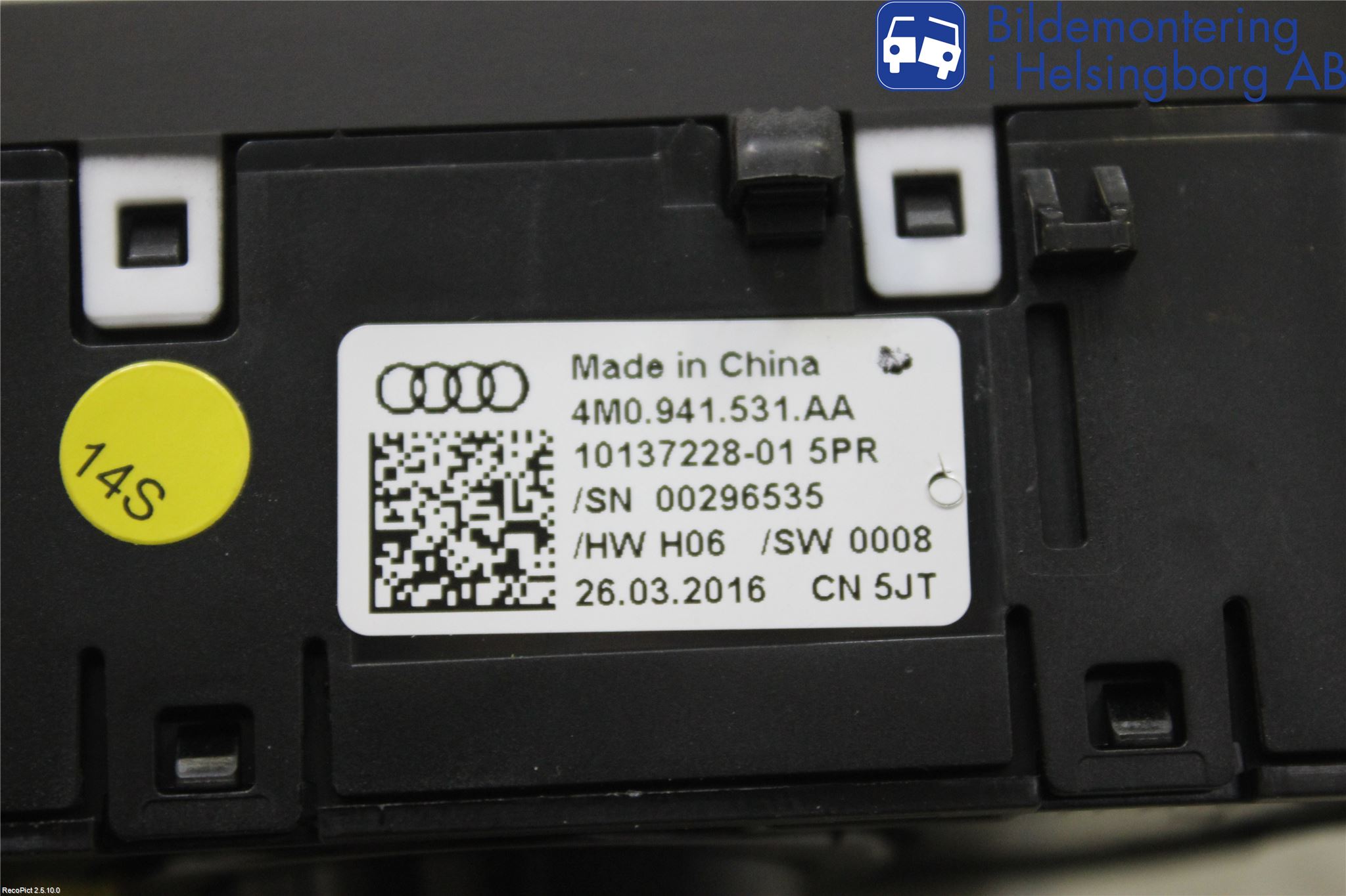 Audi A4/S4 B9 16-19 Strömställare Ljus