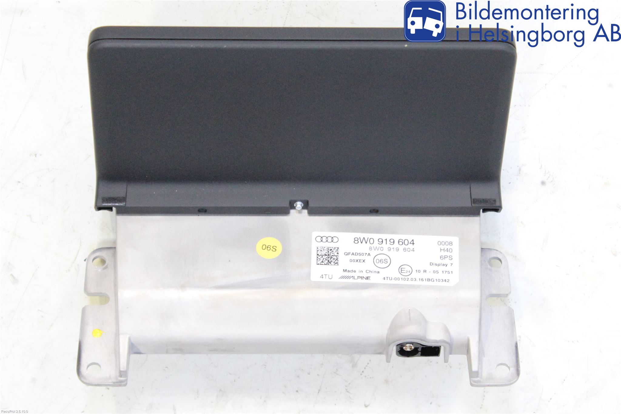 Audi A4/S4 B9 16-19 Kontrolldisplay