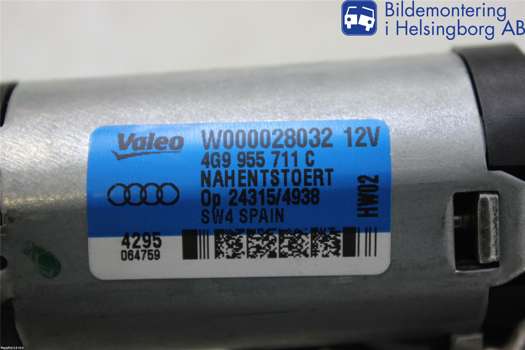 Audi Q3 8U 12-18 Torkarmotor Baklucka