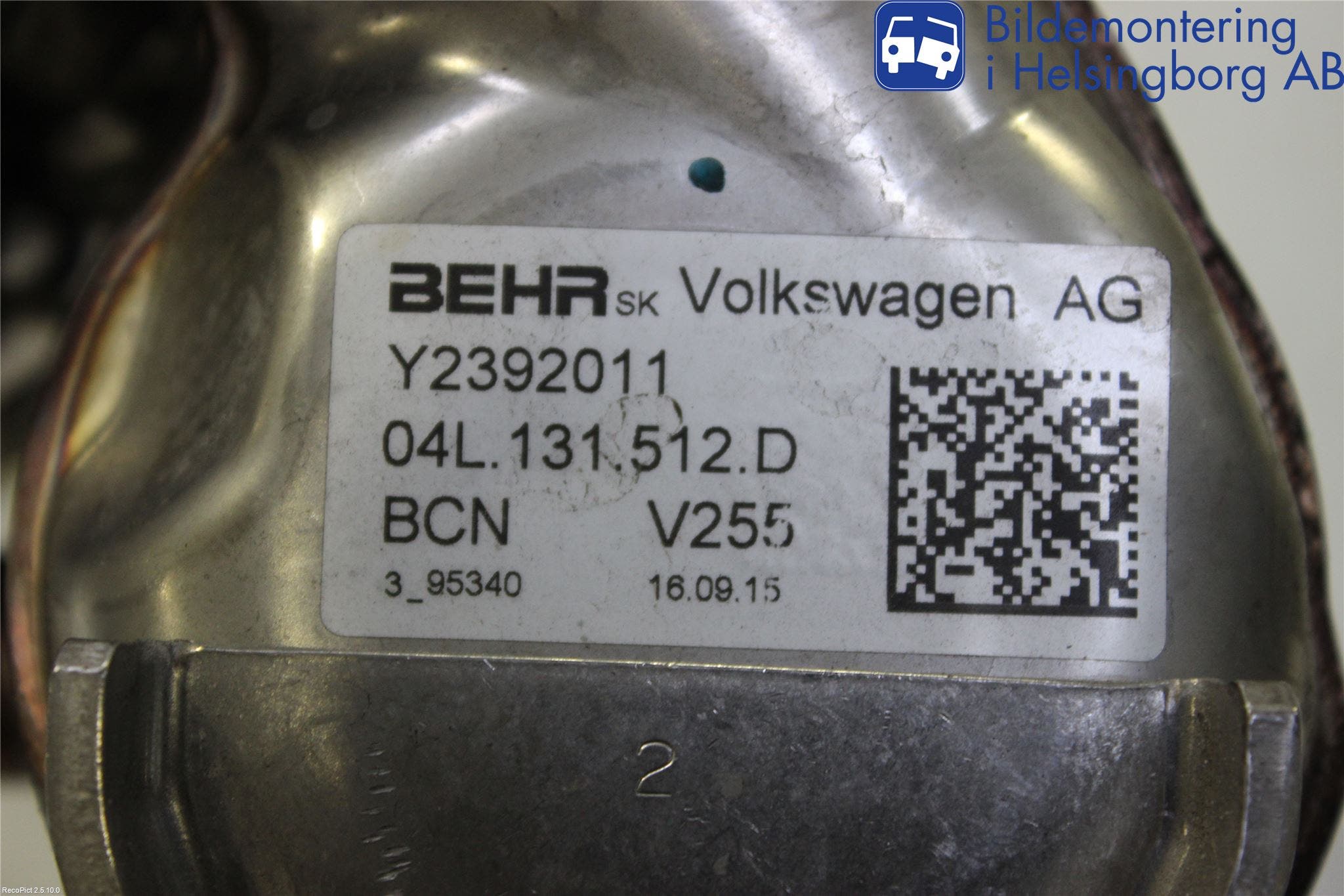 Audi Q3 8U 12-18 Avgaskylare