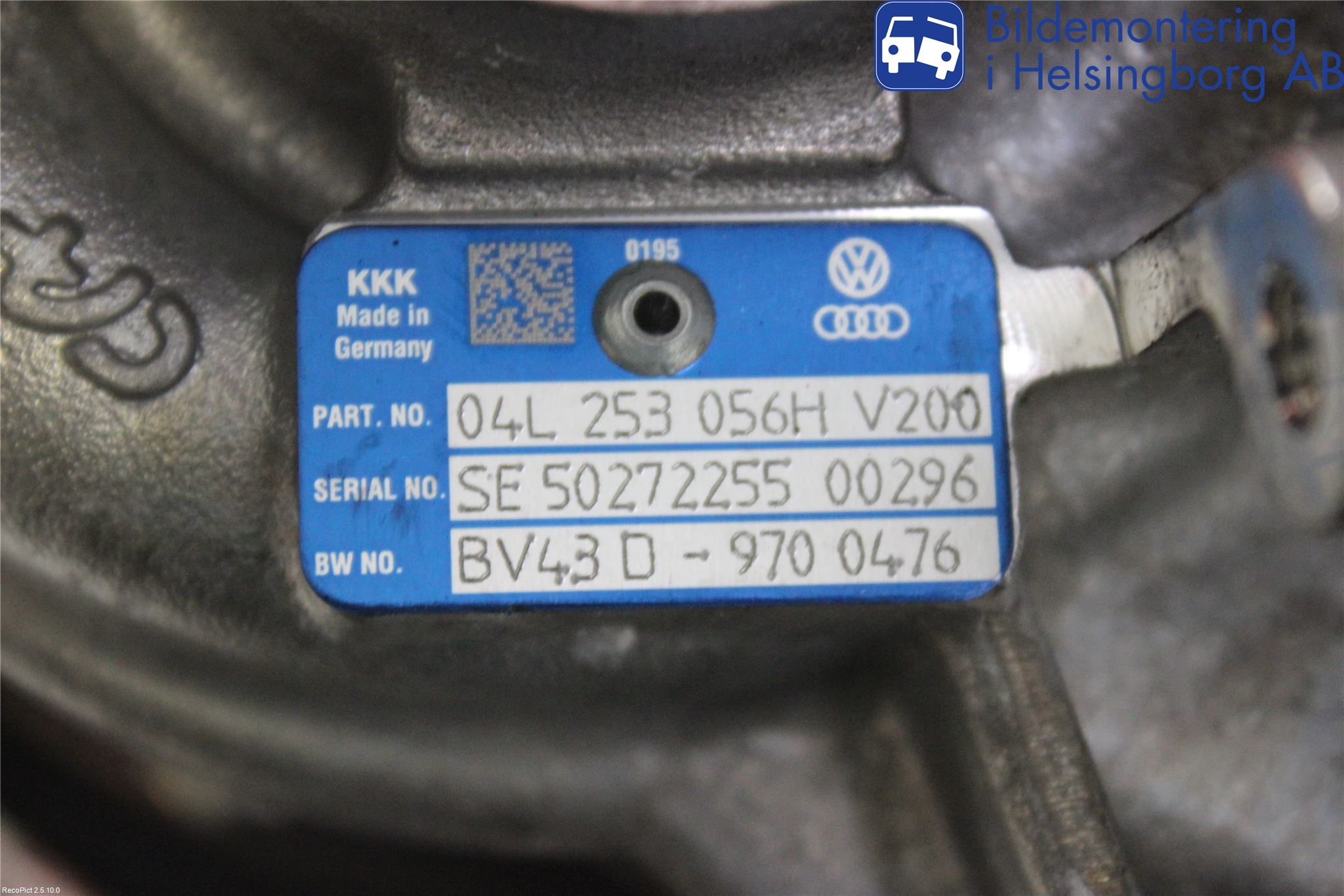 Audi A4/S4 B9 16-19 Turboaggregat