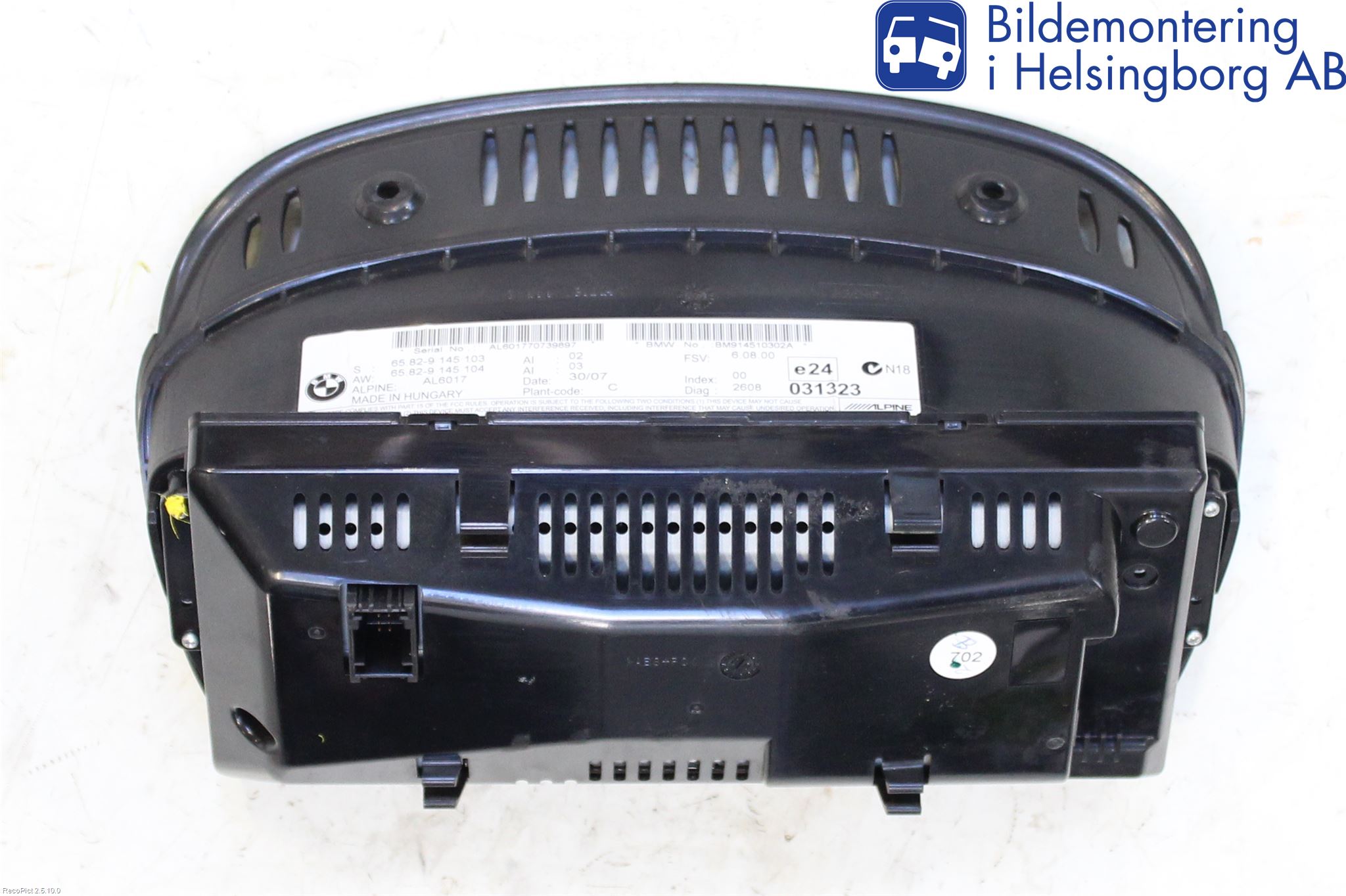 BMW 3 E92/93 Coupé/Cab 05-14 Kontrolldisplay