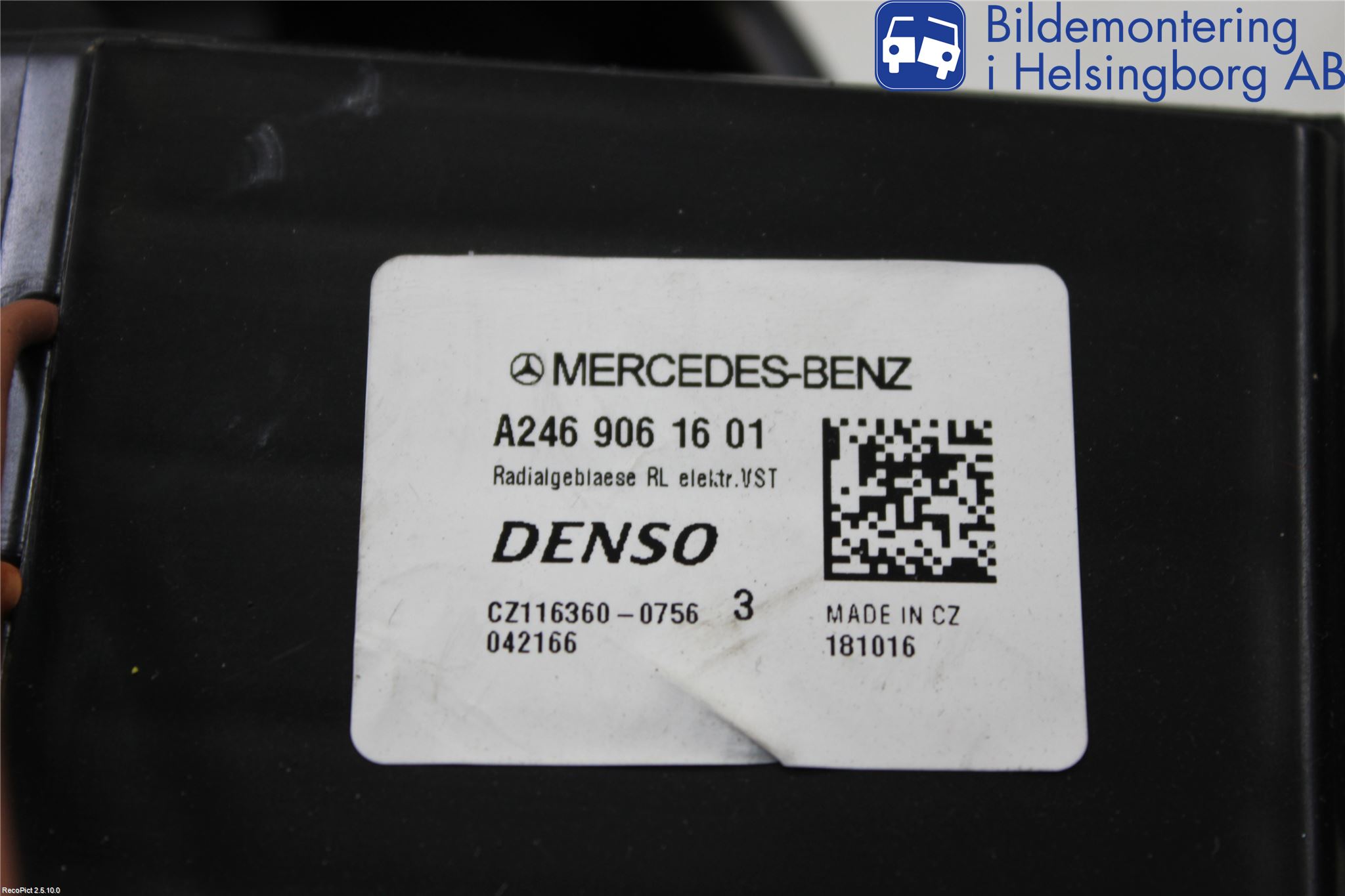Mercedes-Benz MB A-KLASS (W176) 13-18 Värmefläkt