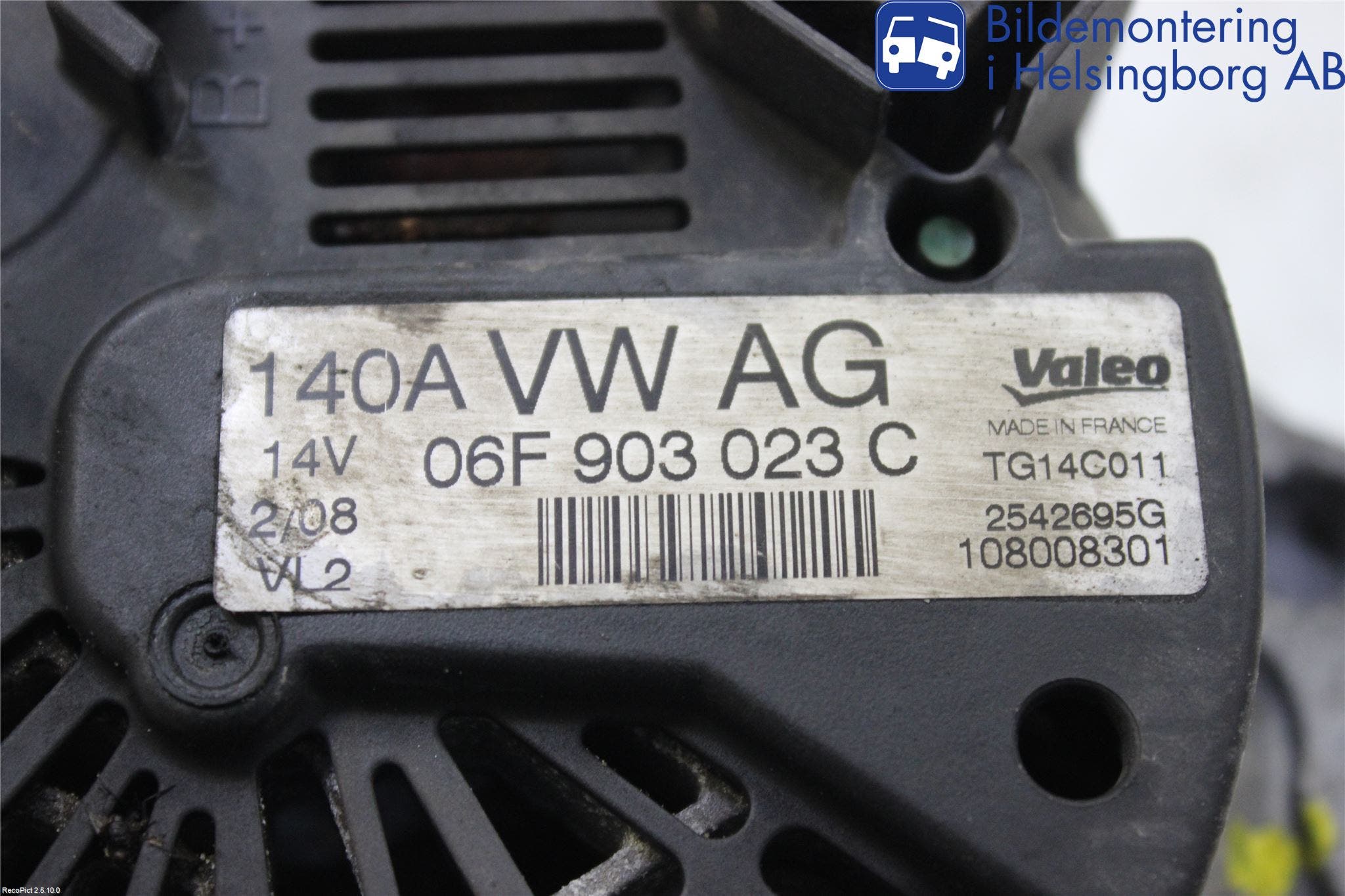 Audi A3/S3 05-13 Generator