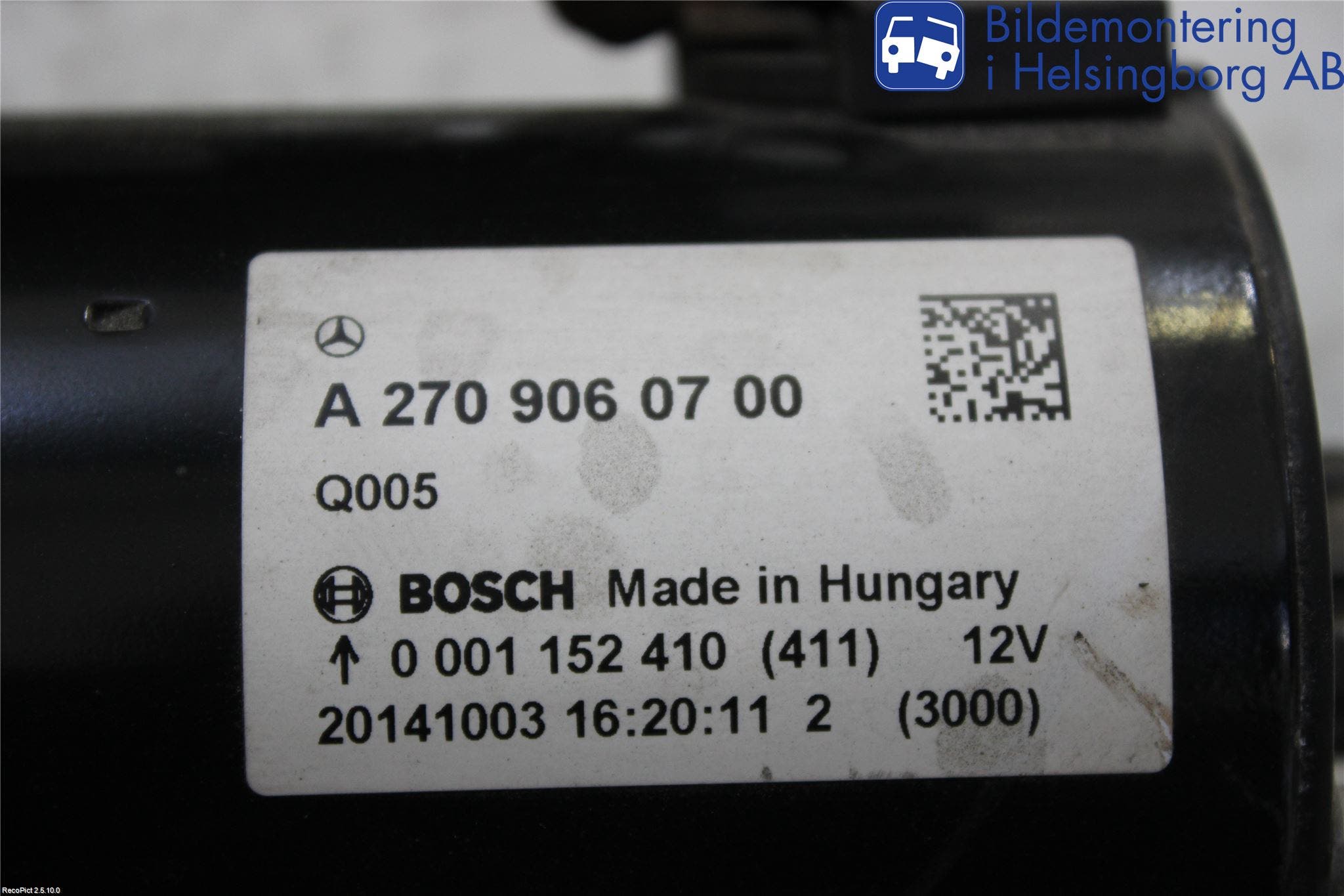 Mercedes-Benz MB CLA-KLASS (C117/X117) 13-19 Startmotor