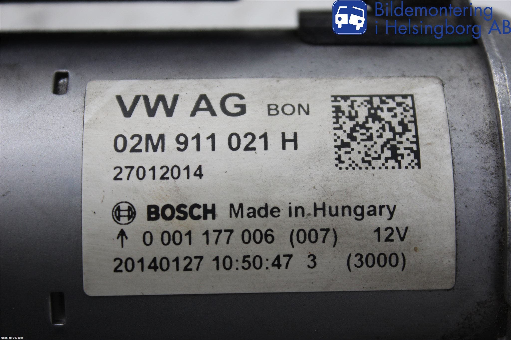 Volkswagen VW UP! / E-UP! Startmotor